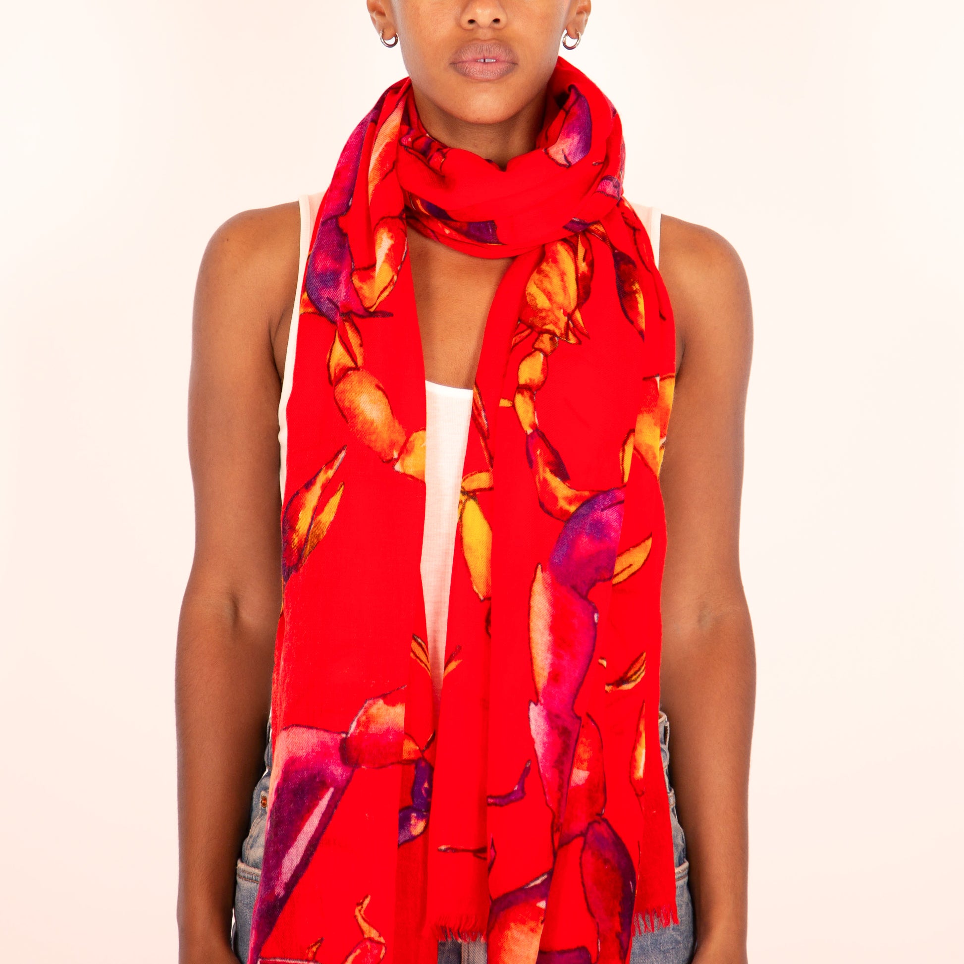 SCORPION CASHMERE SCARF