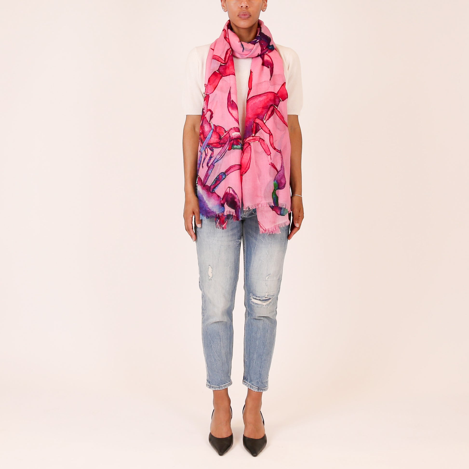 SCORPION CASHMERE SCARF