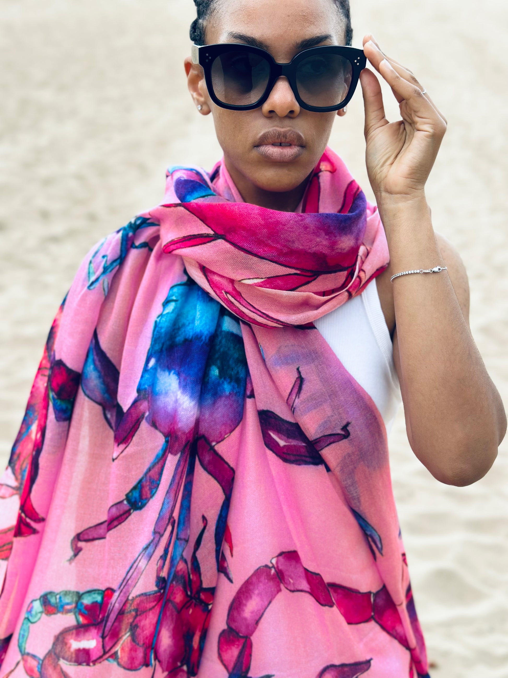 SCORPION CASHMERE SCARF
