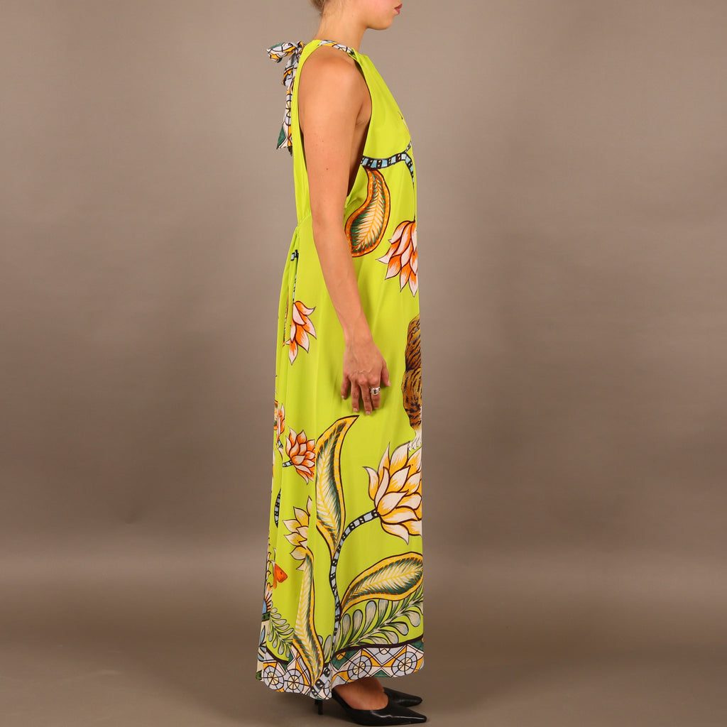 TIGER & JUNGLE BEACH DRESS