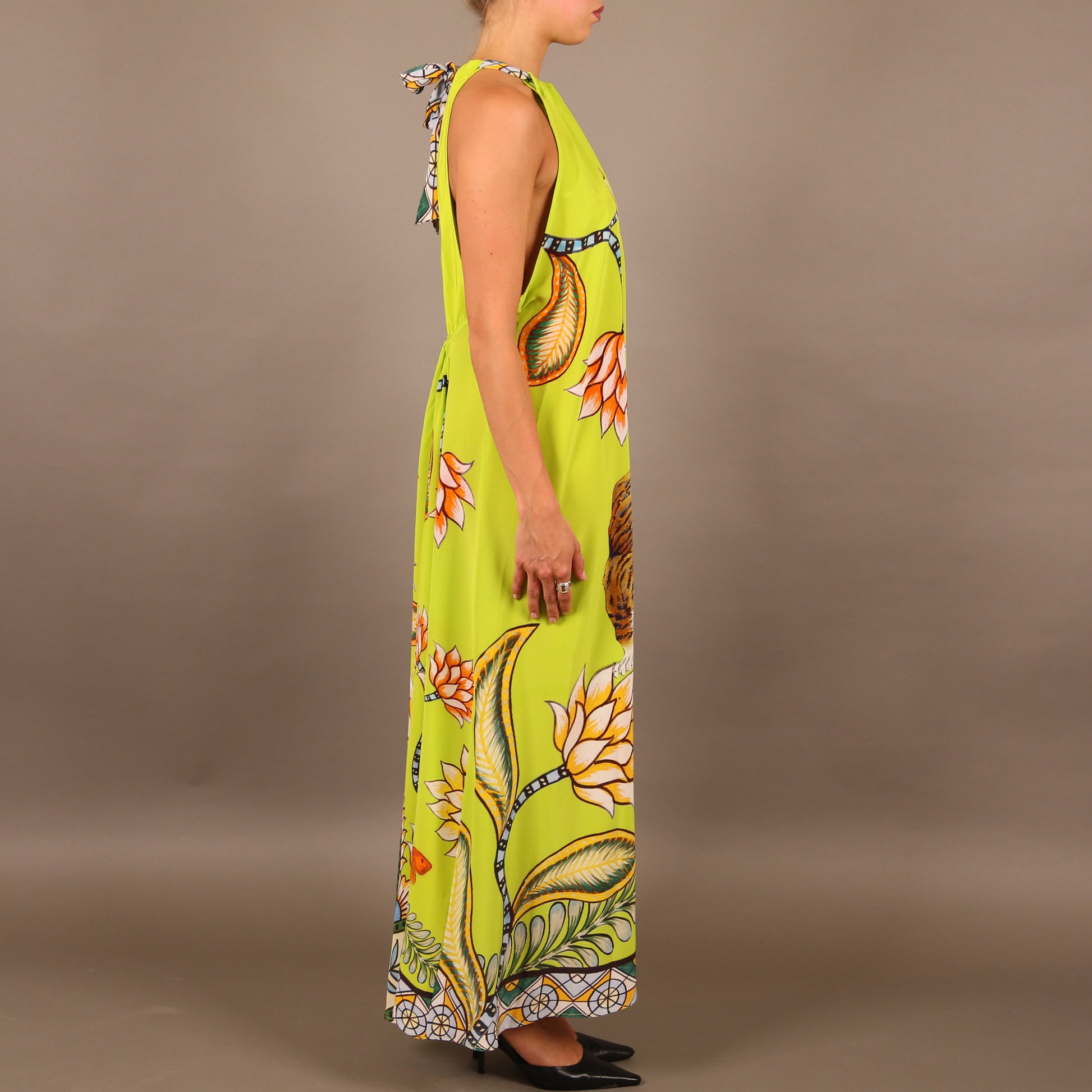 TIGER & JUNGLE BEACH DRESS