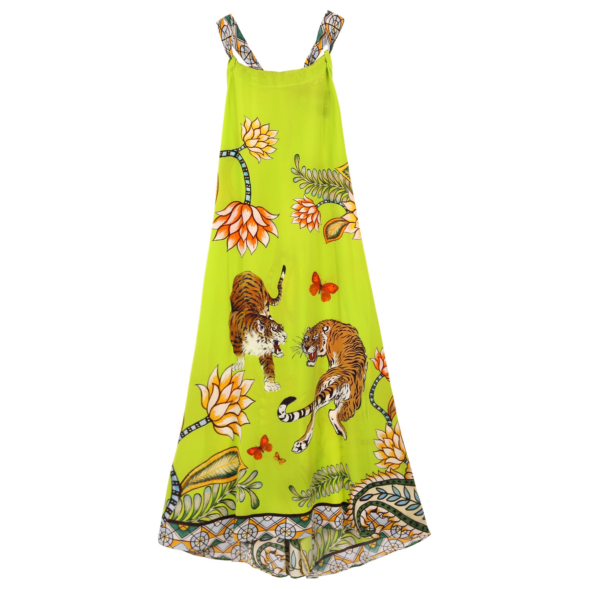 TIGER & JUNGLE BEACH DRESS