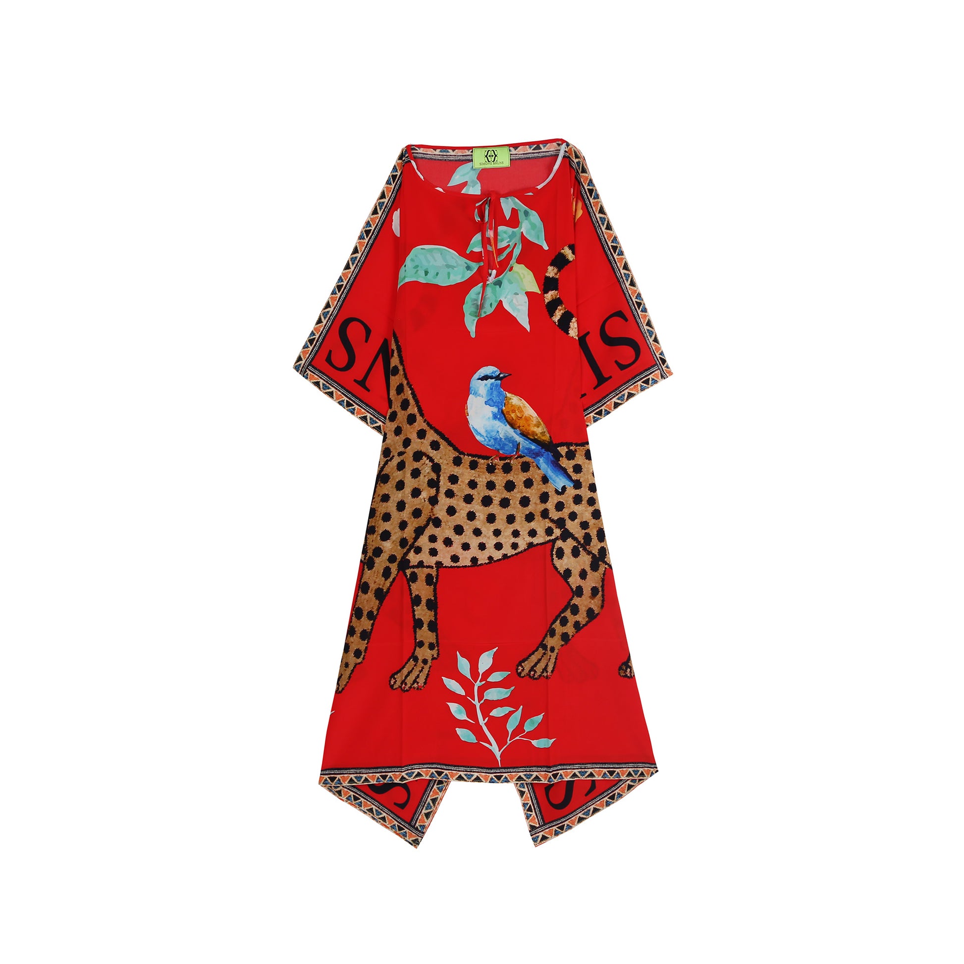 VENICE LEO V-NECK SILK TUNIC