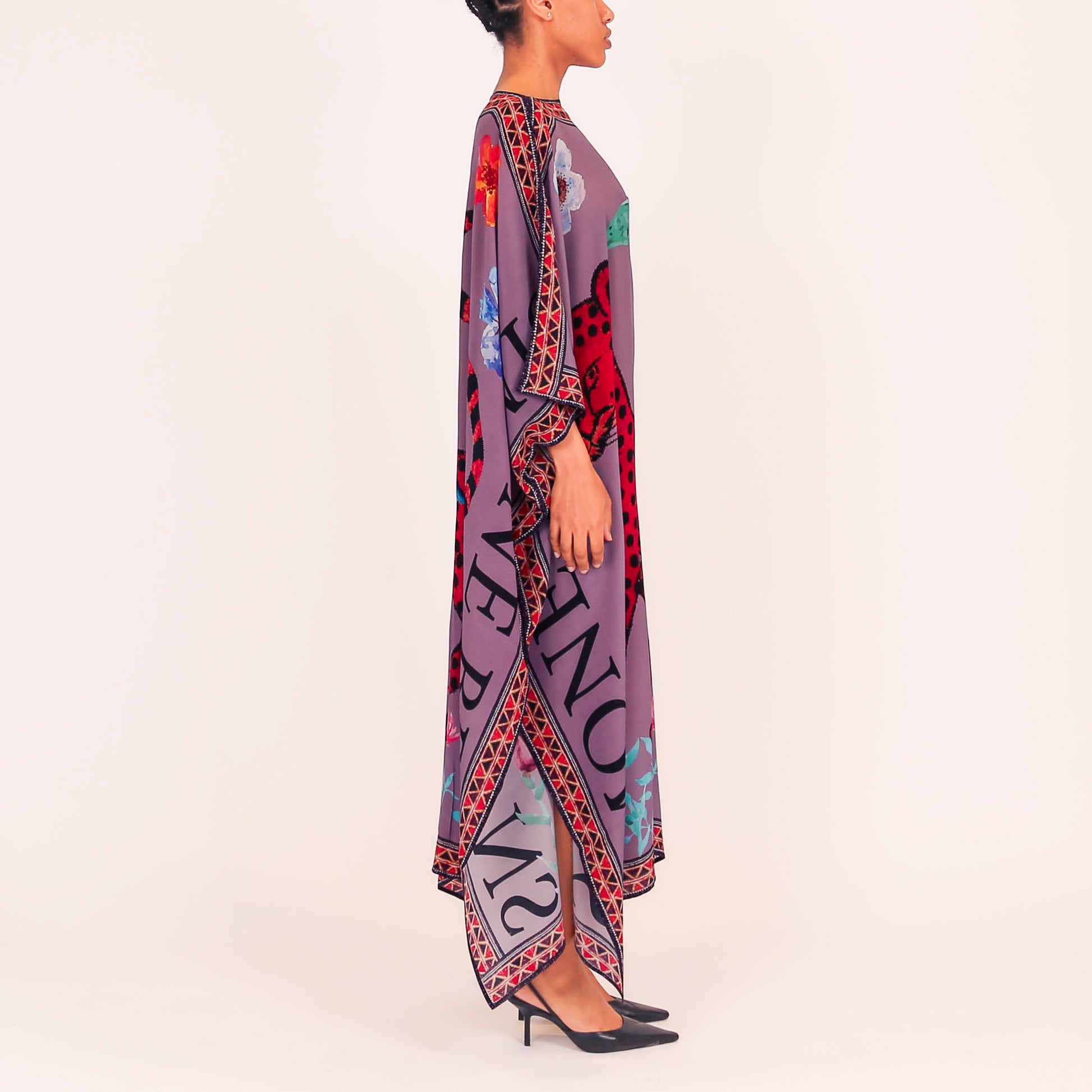 VENICE LEO V-NECK SILK TUNIC