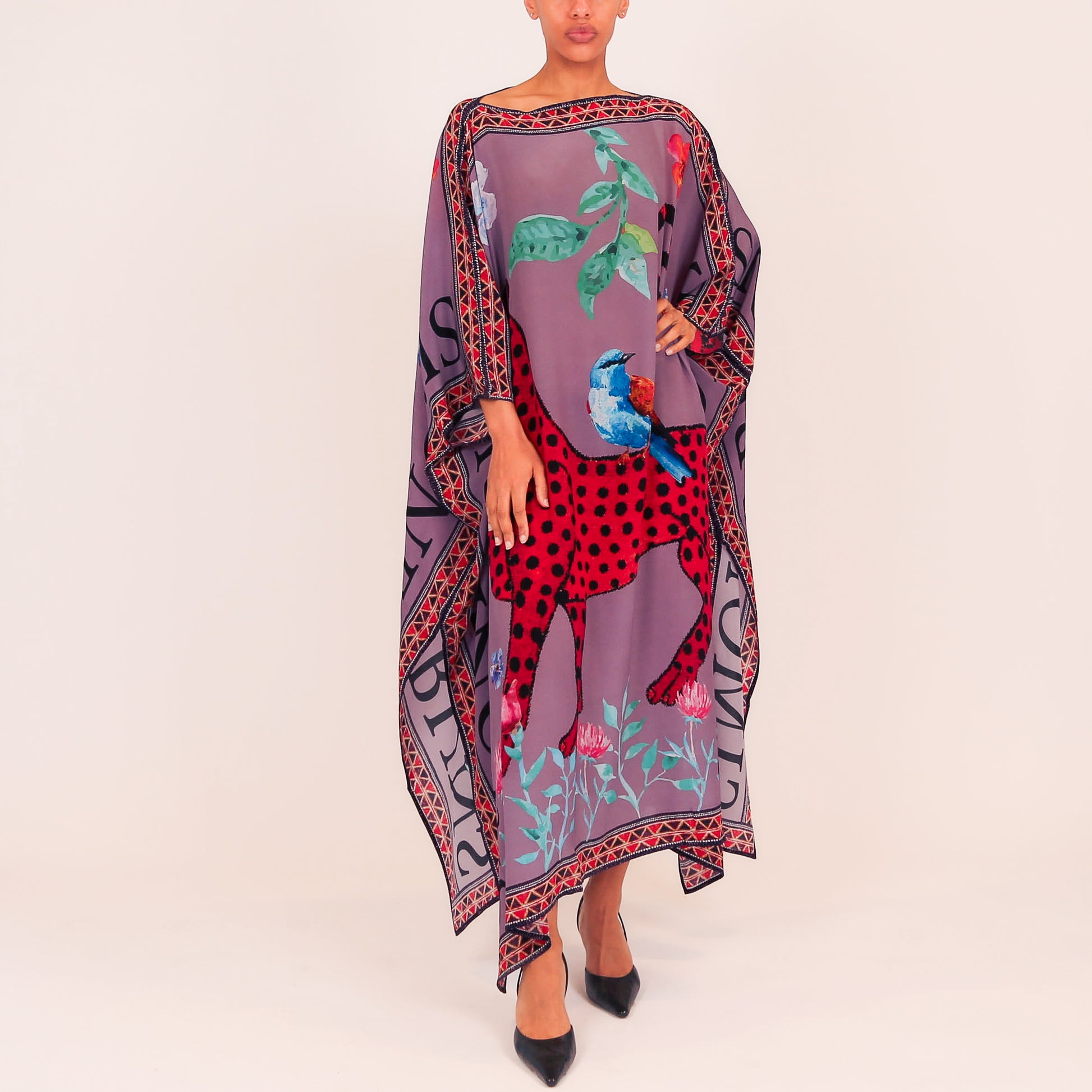 VENICE LEO V-NECK SILK TUNIC