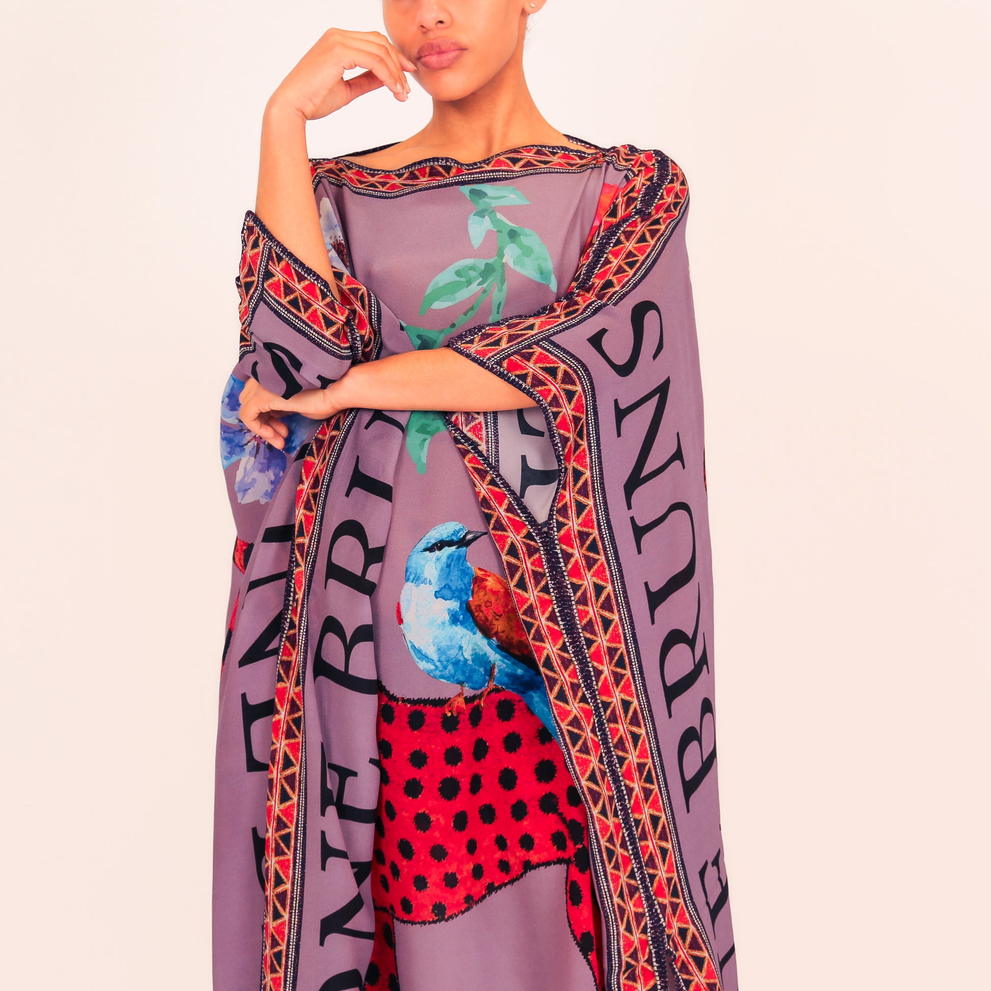 VENICE LEO V-NECK SILK TUNIC