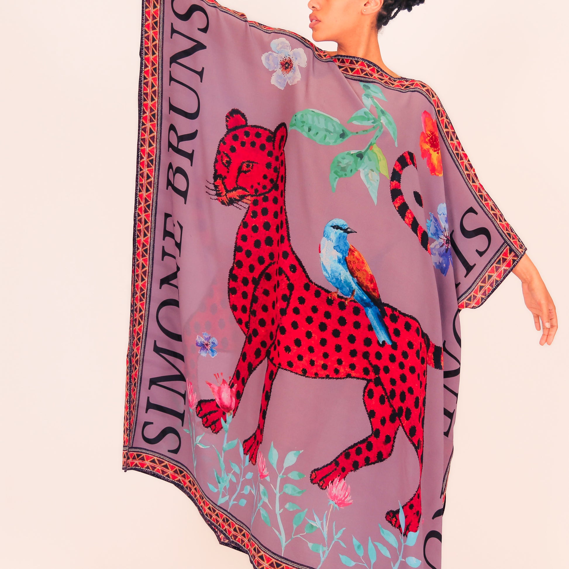 VENICE LEO V-NECK SILK TUNIC