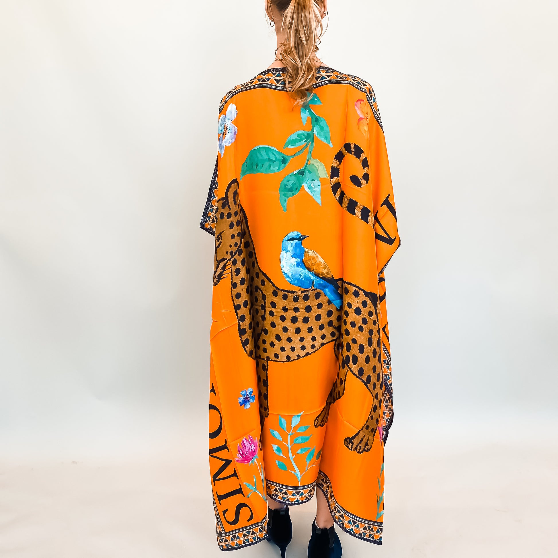 VENICE LEO V-NECK SILK TUNIC