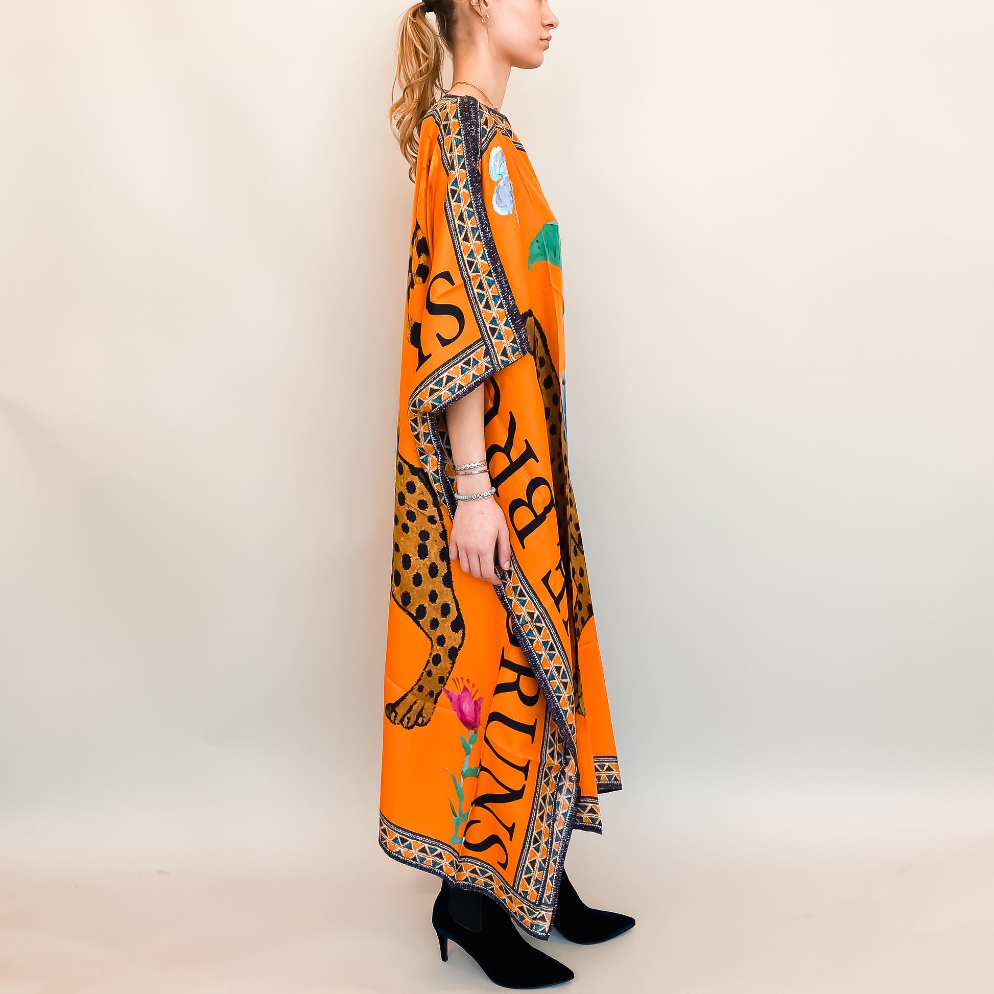 VENICE LEO V-NECK SILK TUNIC