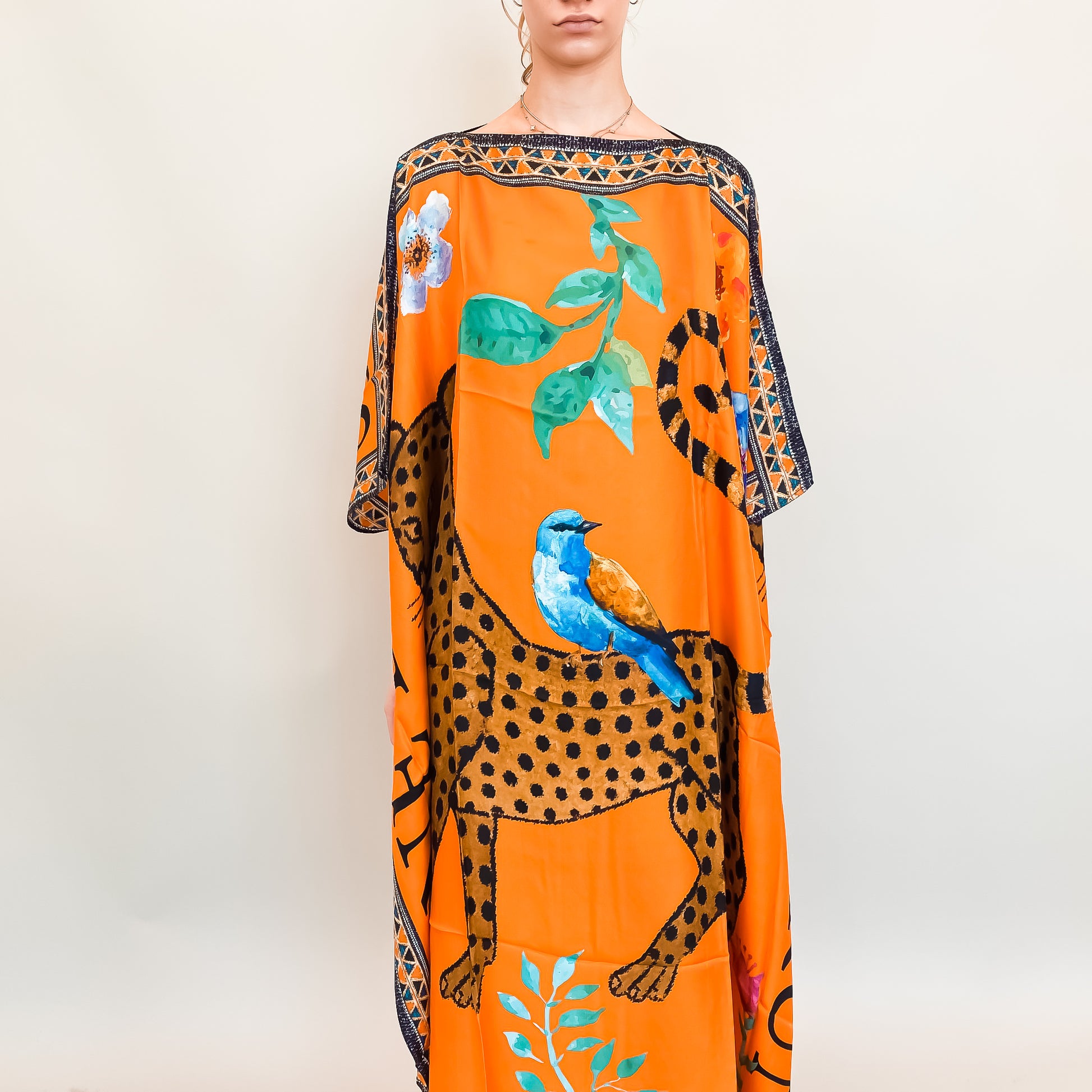 VENICE LEO V-NECK SILK TUNIC