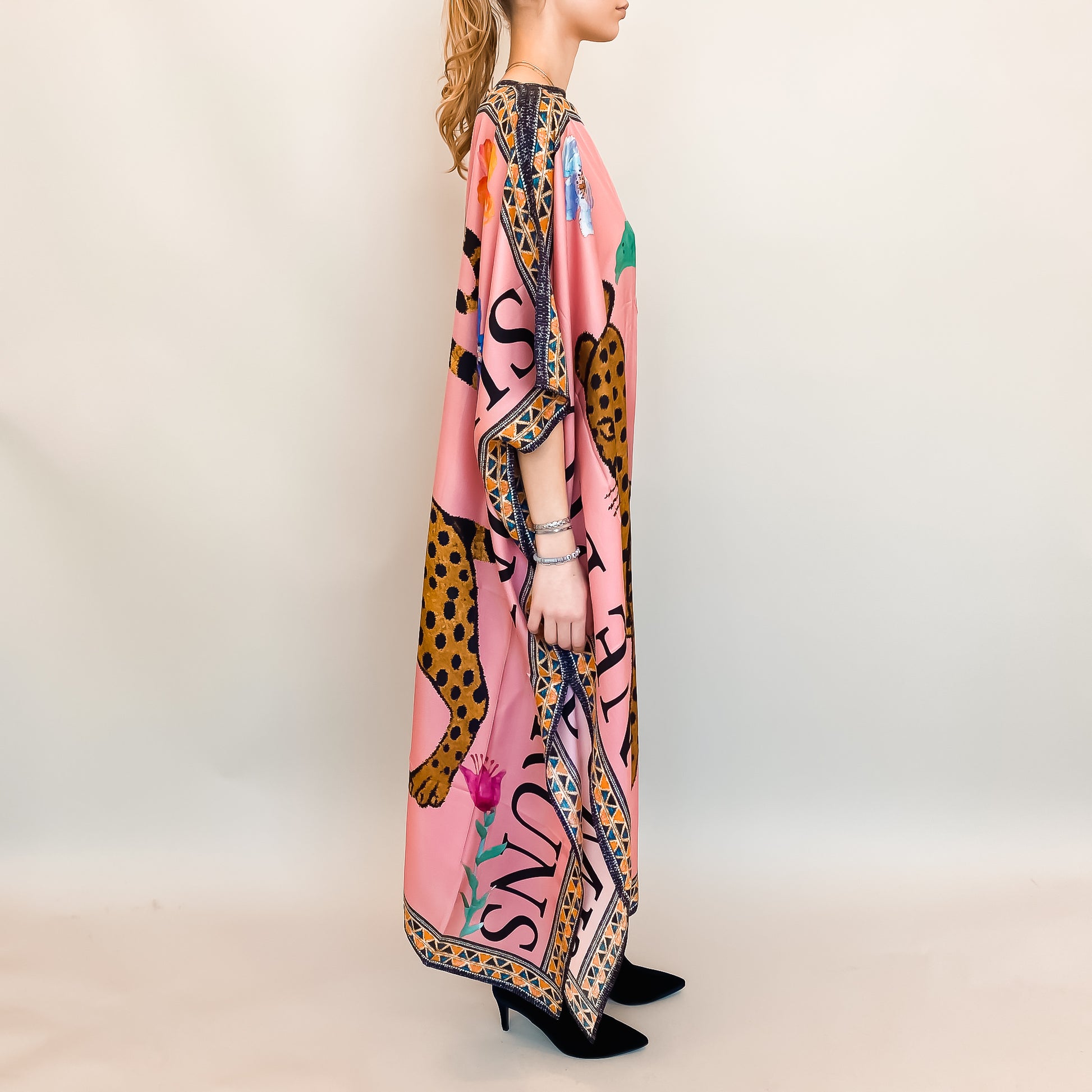 VENICE LEO V-NECK SILK TUNIC