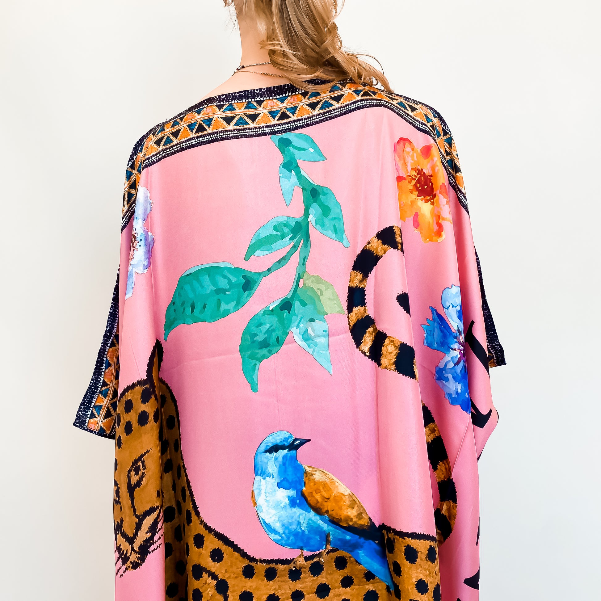 VENICE LEO V-NECK SILK TUNIC