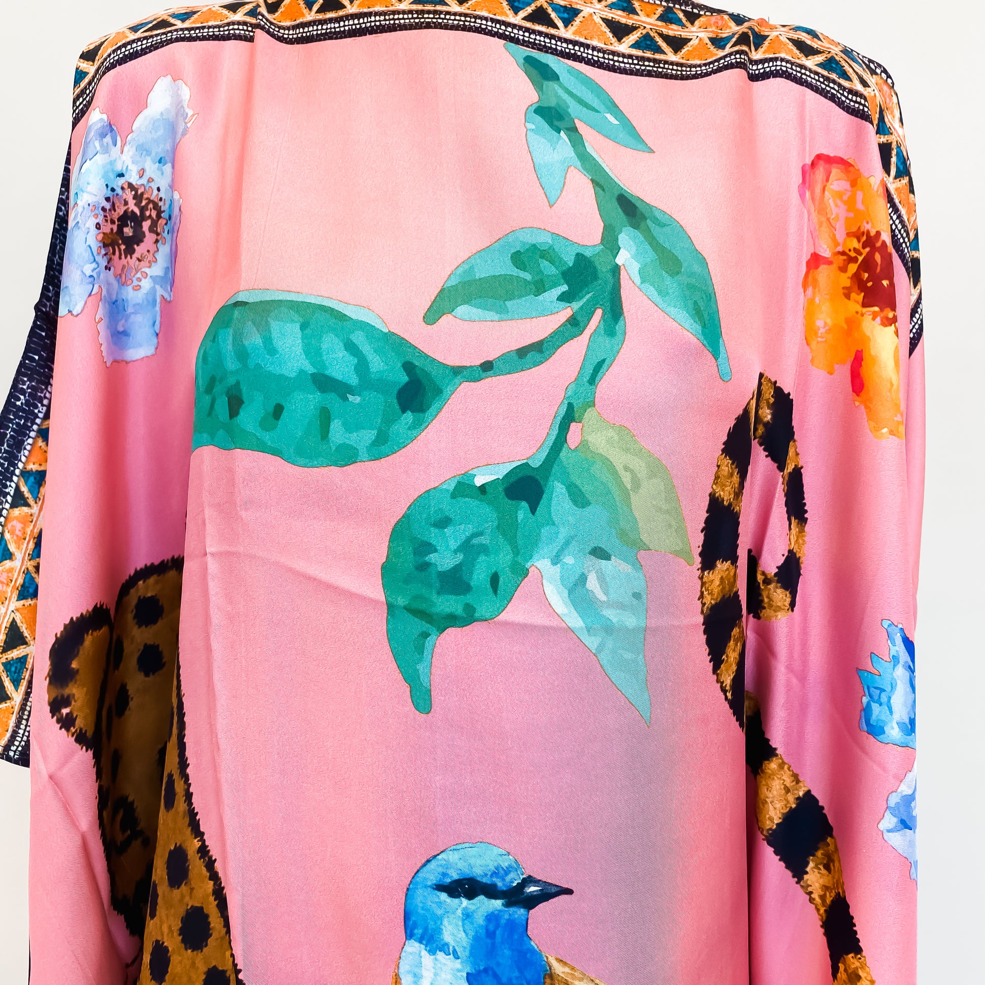 VENICE LEO V-NECK SILK TUNIC