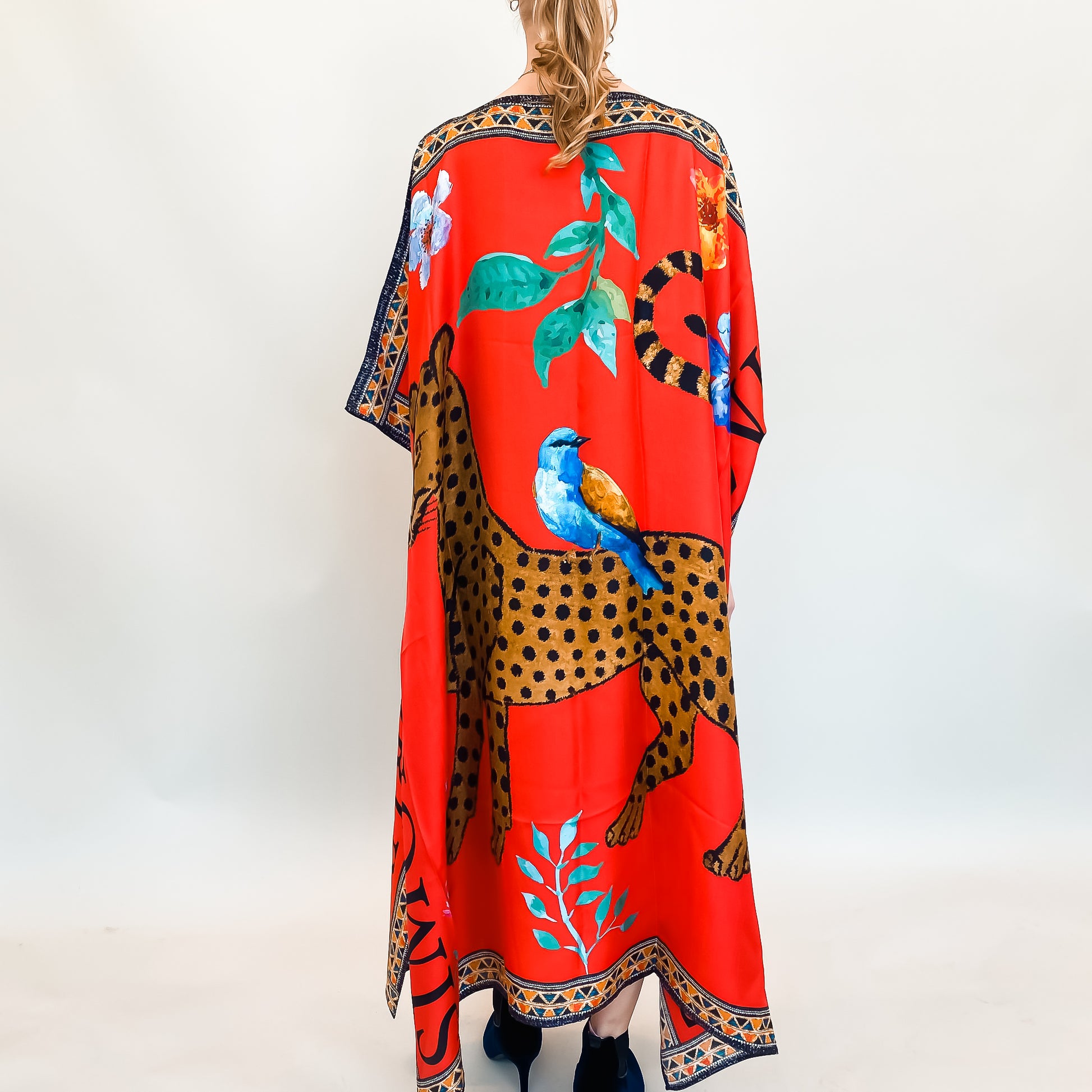 VENICE LEO V-NECK SILK TUNIC