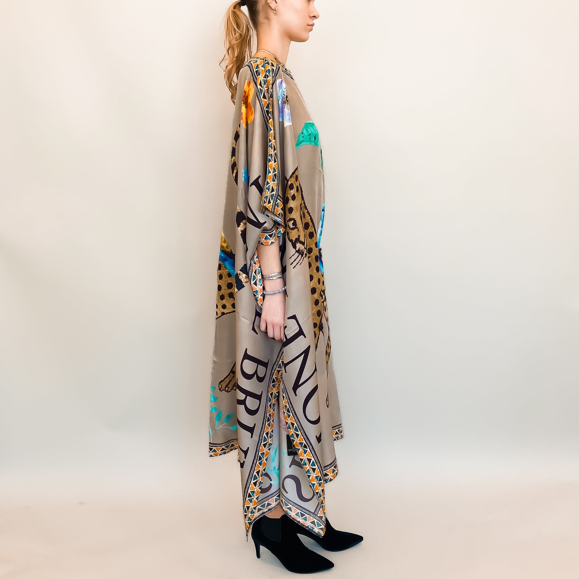 VENICE LEO V-NECK SILK TUNIC