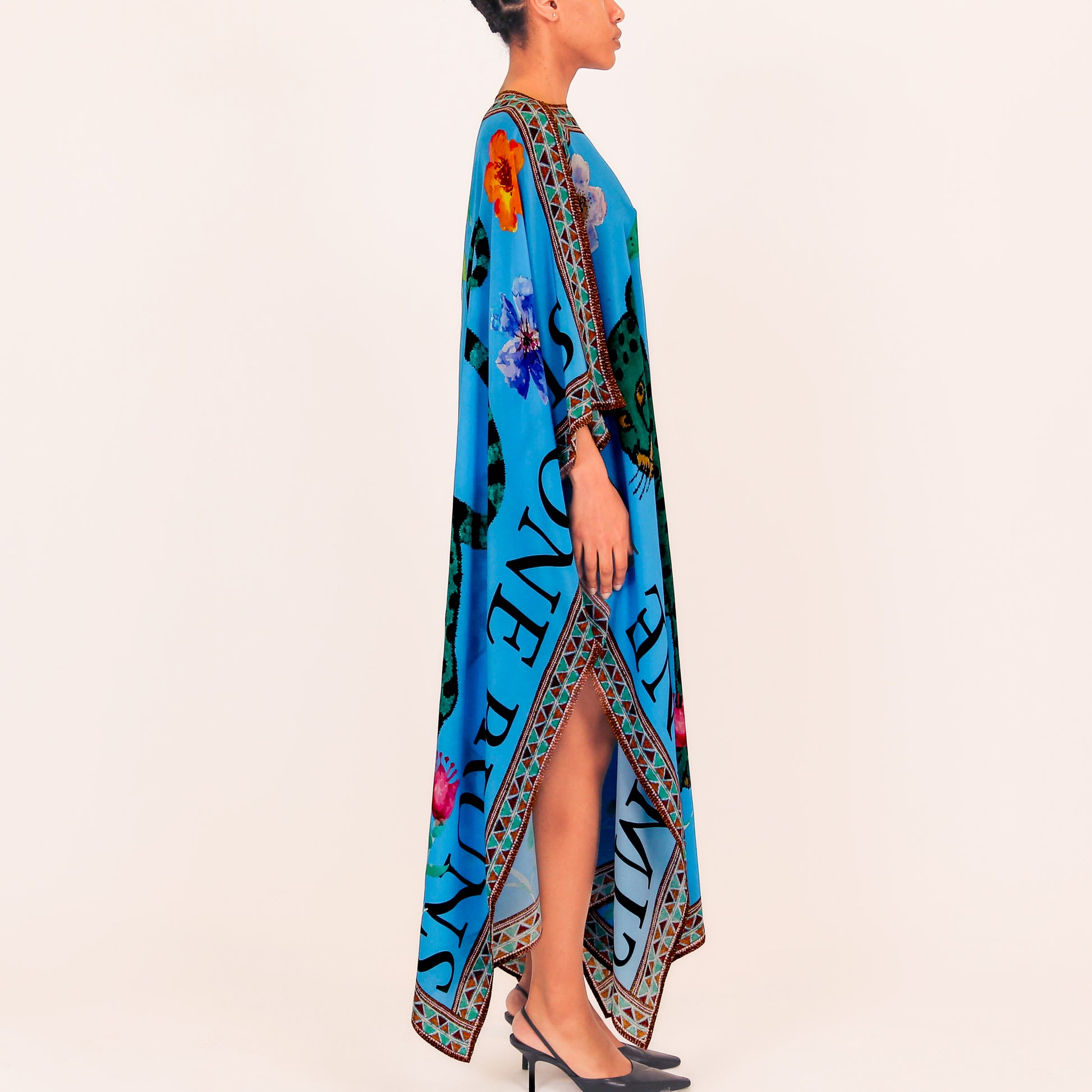 VENICE LEO V-NECK SILK TUNIC