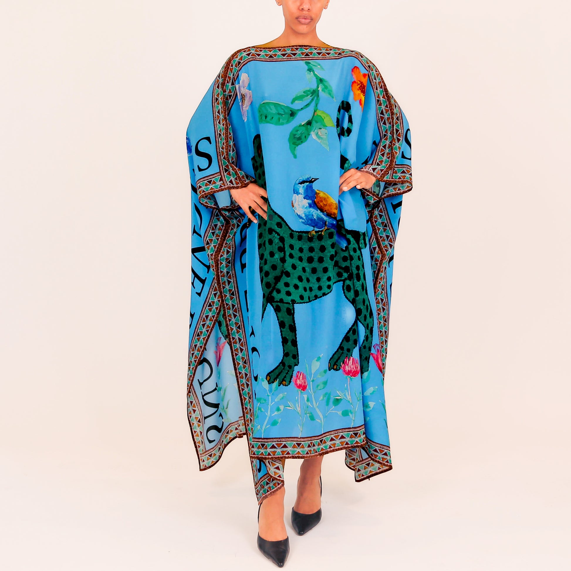 VENICE LEO V-NECK SILK TUNIC