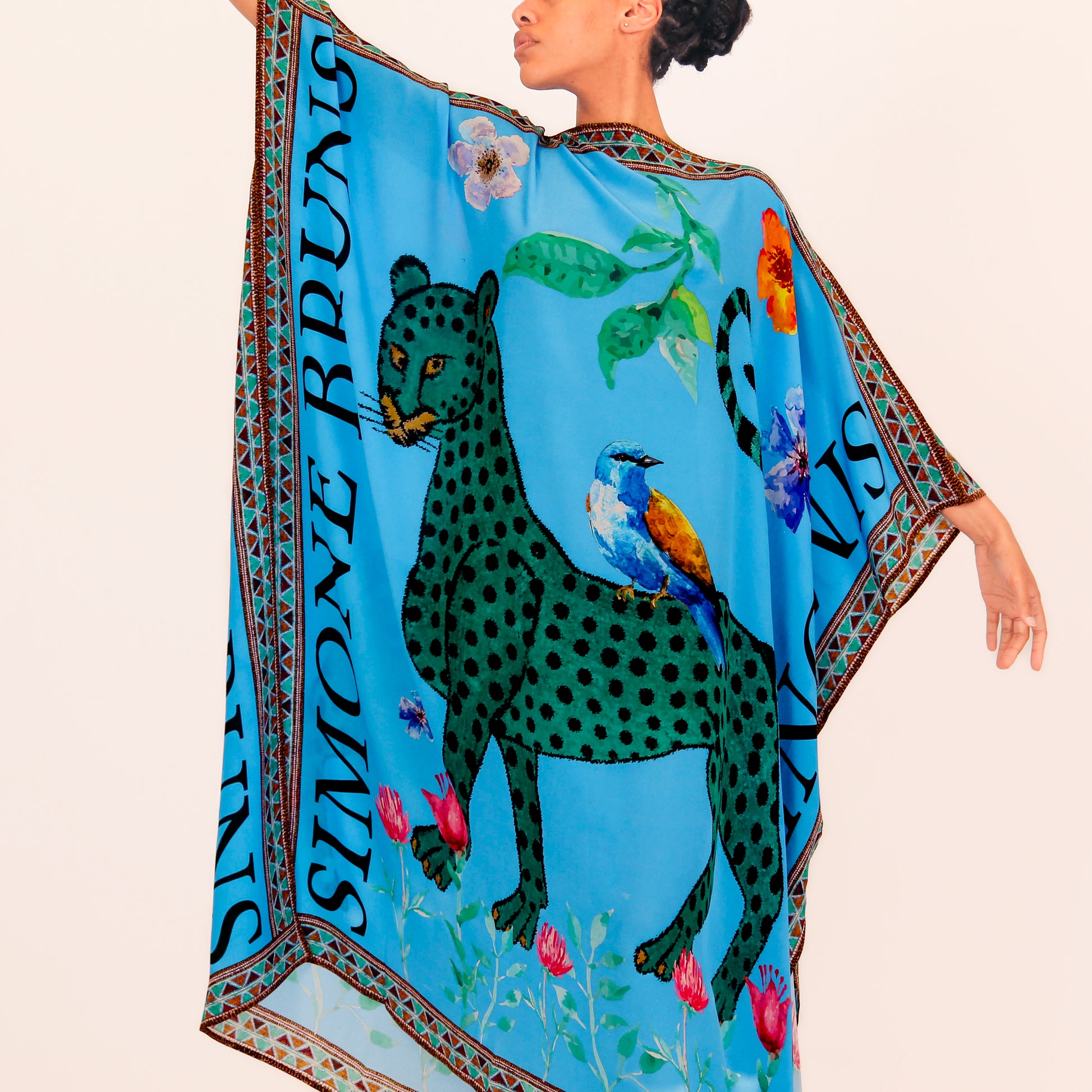 VENICE LEO V-NECK SILK TUNIC