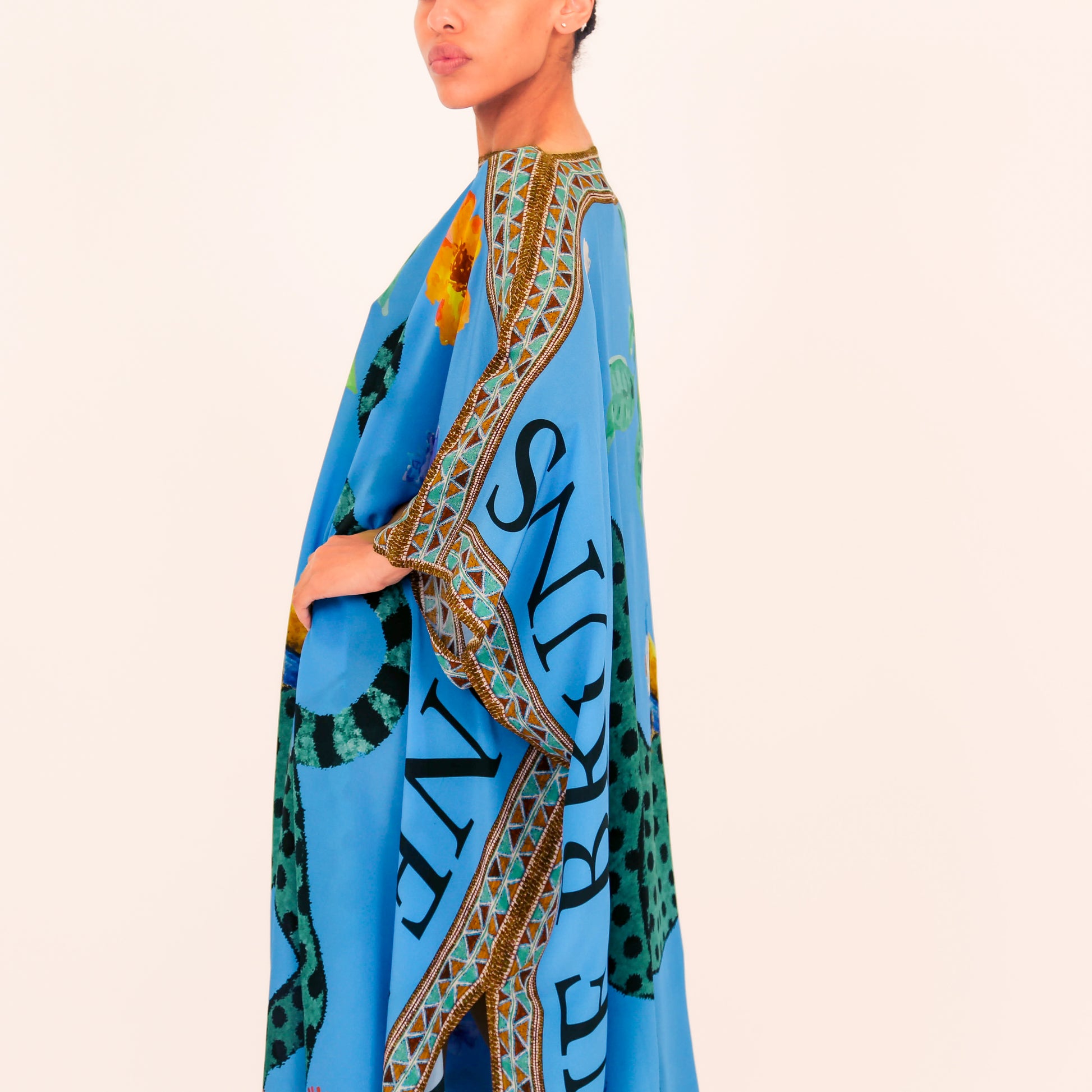 VENICE LEO V-NECK SILK TUNIC