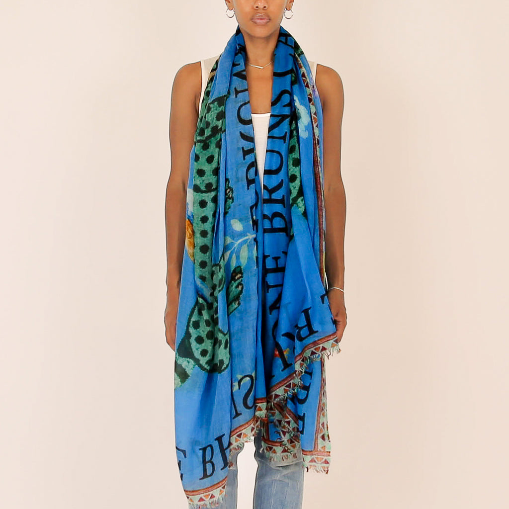 VENICE LEOPARD CASHMERE SCARF