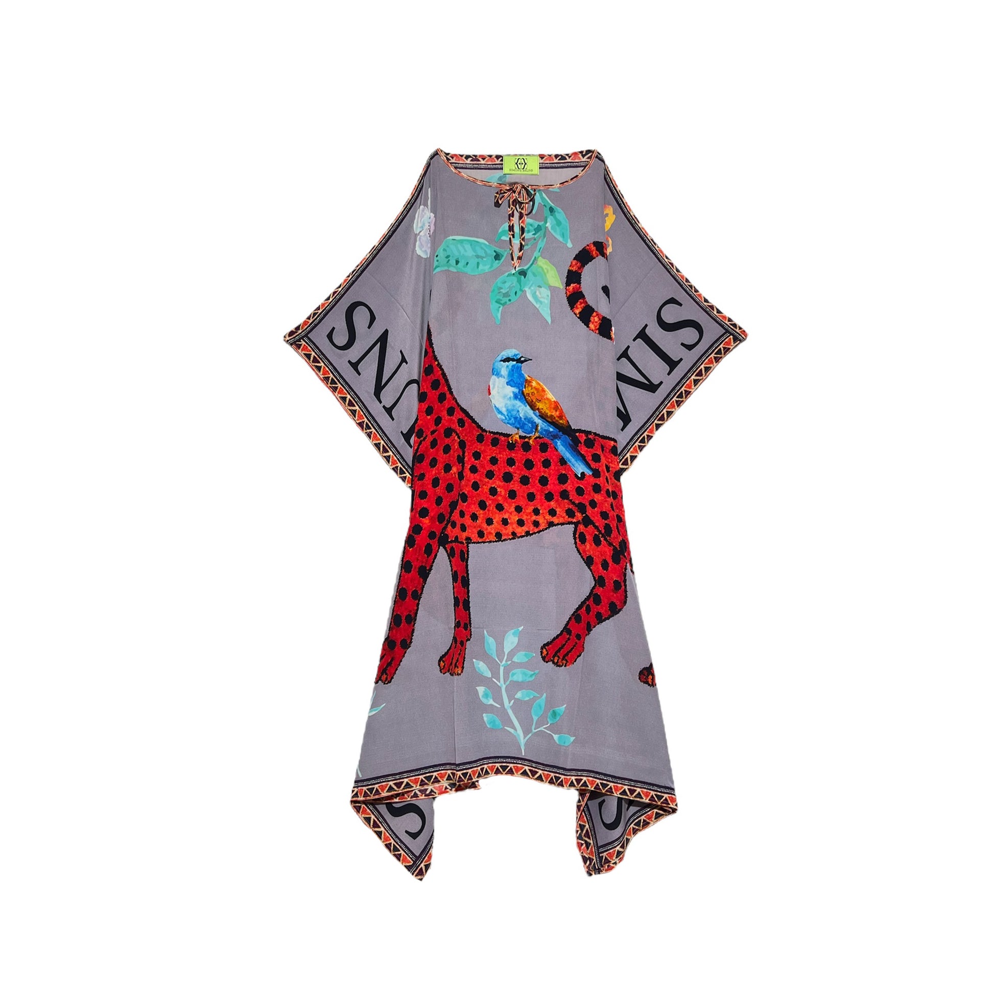 VENICE LEO V-NECK SILK TUNIC