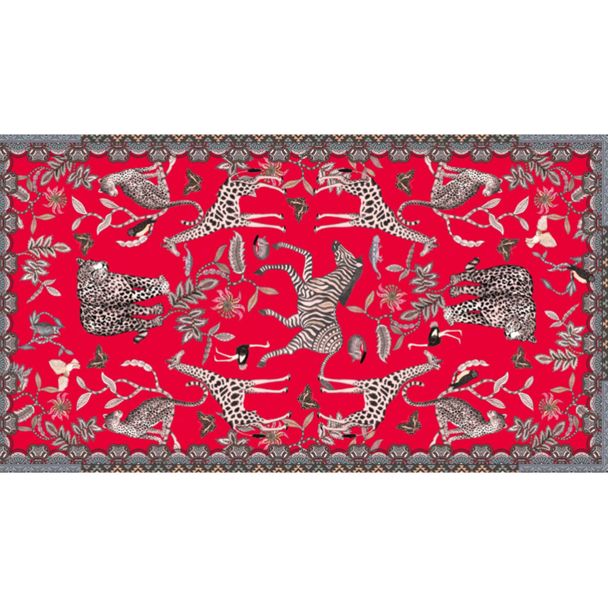 WILDLIFE CASHMERE SCARF