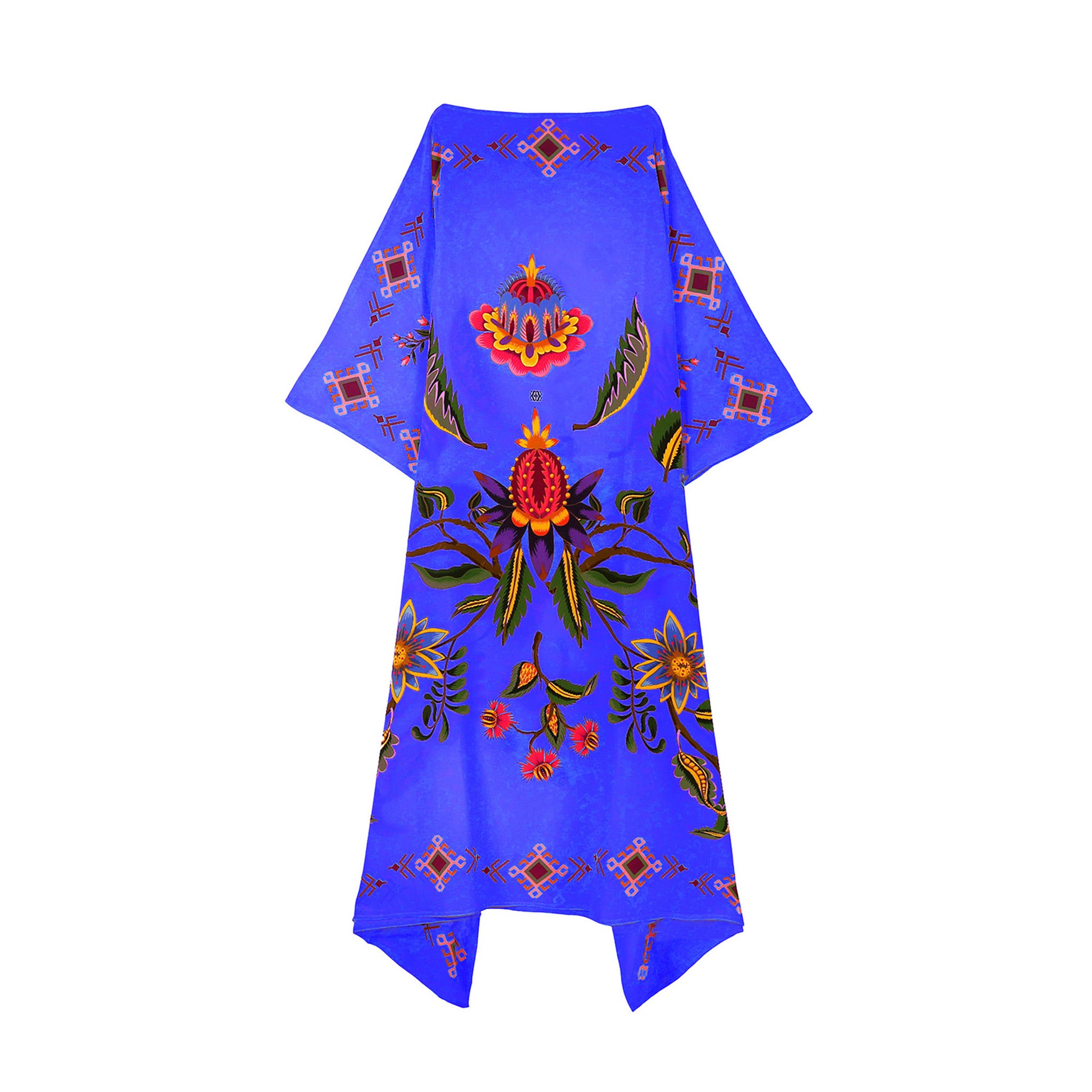 ETHNO FLORAL SILK TUNIC