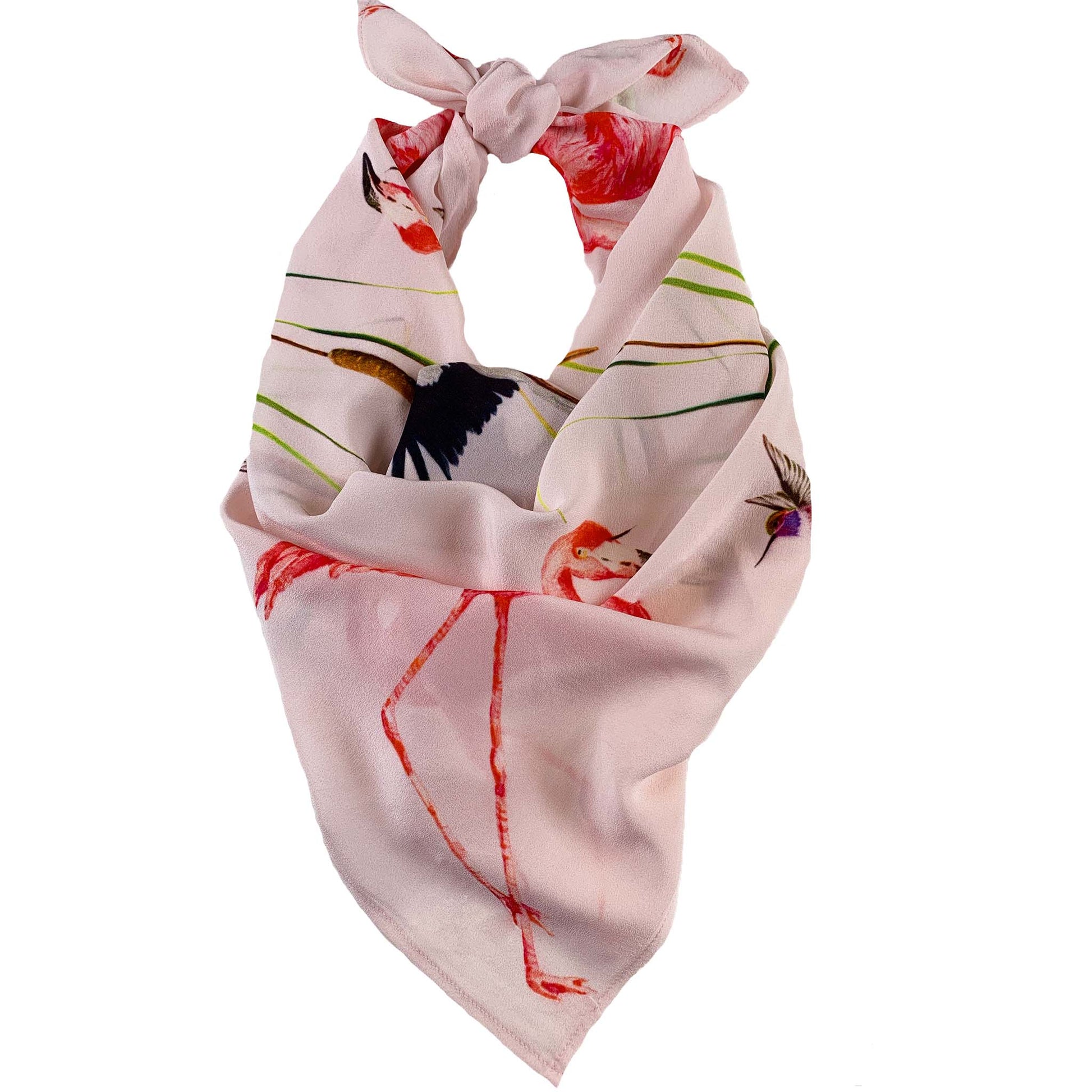 NATURAL FLAMINGO MINI NECK TIE