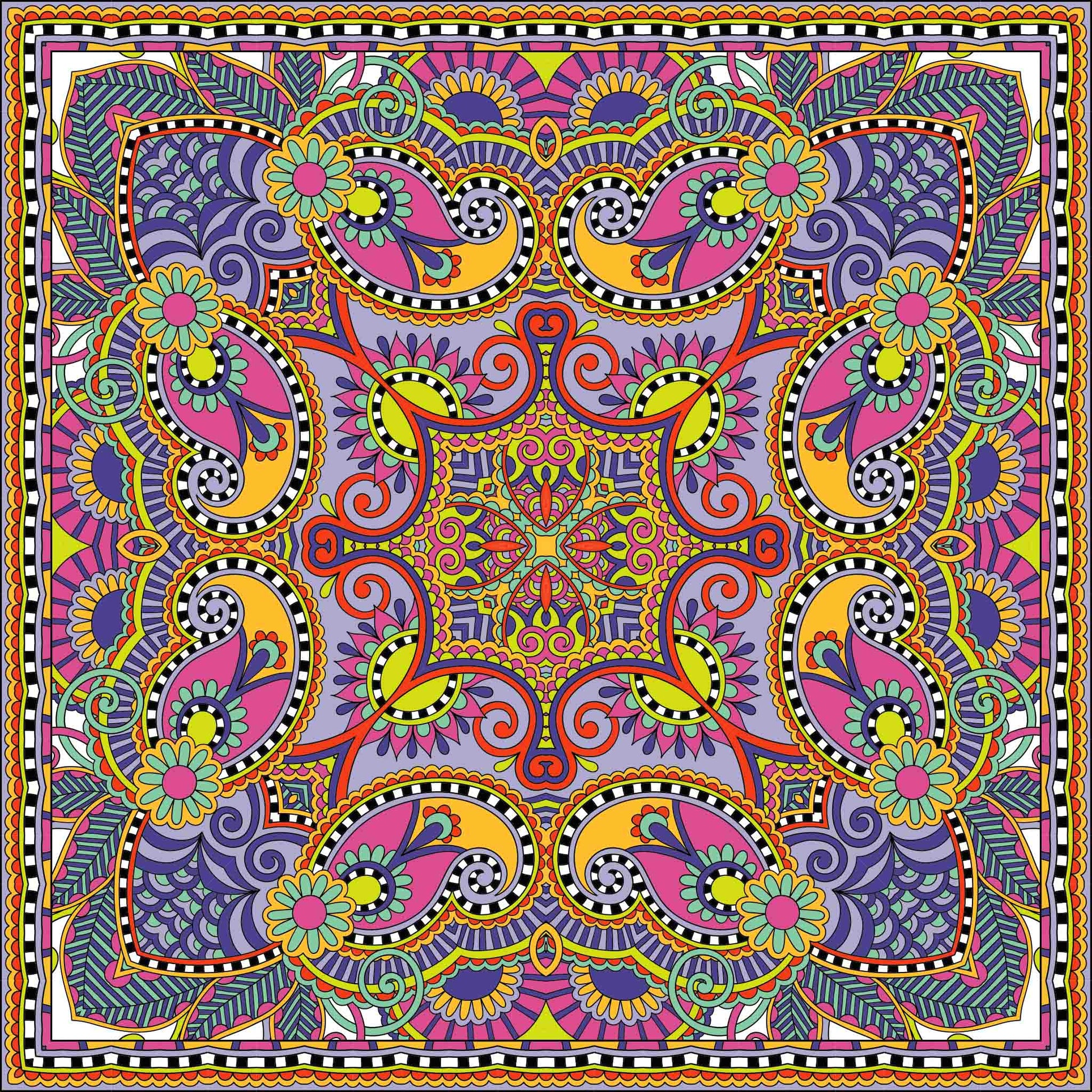 ETHNO PATTERN MINI NECK TIE