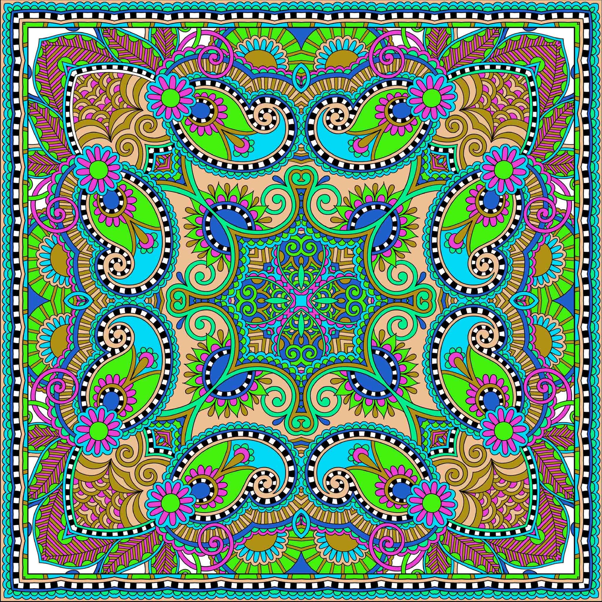 ETHNO PATTERN MINI NECK TIE