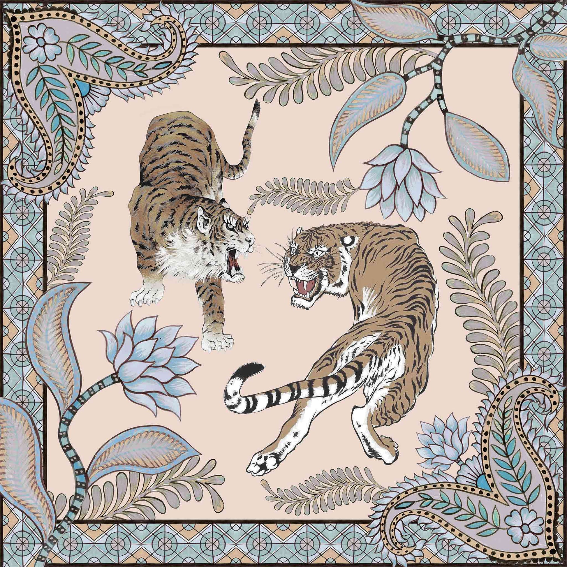 TIGER & JUNGLE MINI NECK TIE