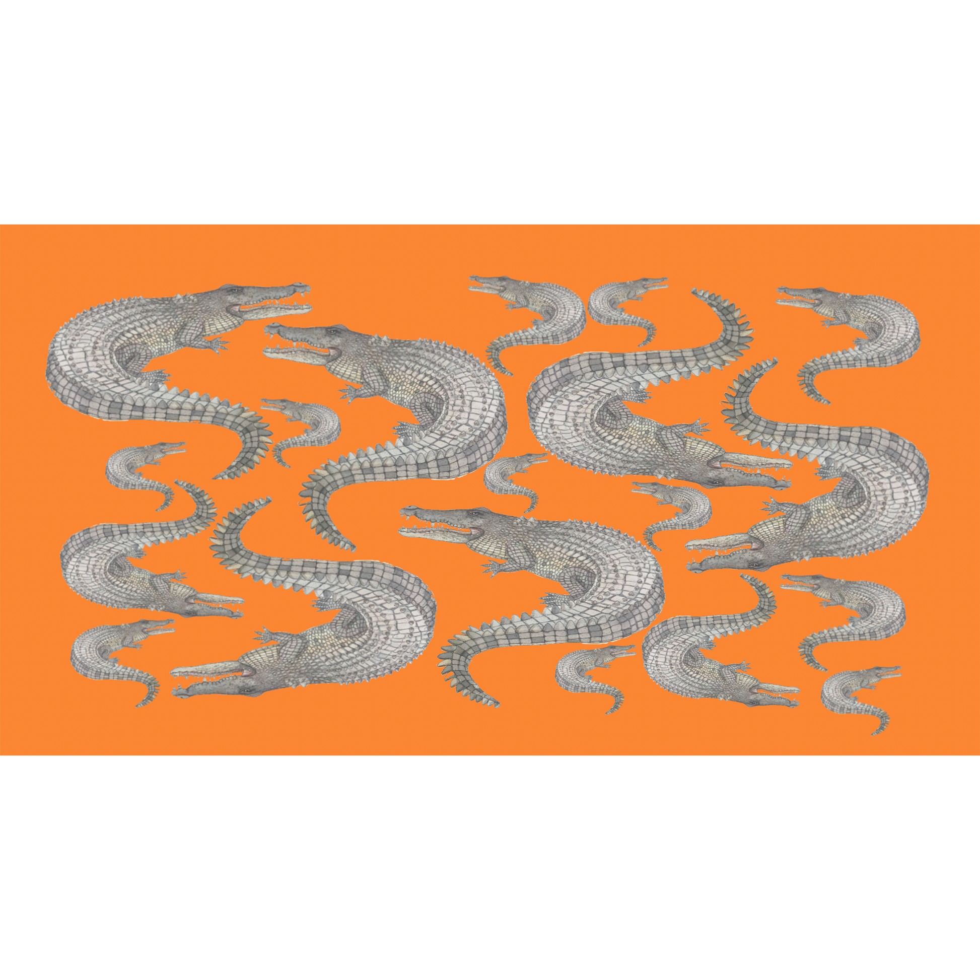 CROCODILE CASHMERE SCARF