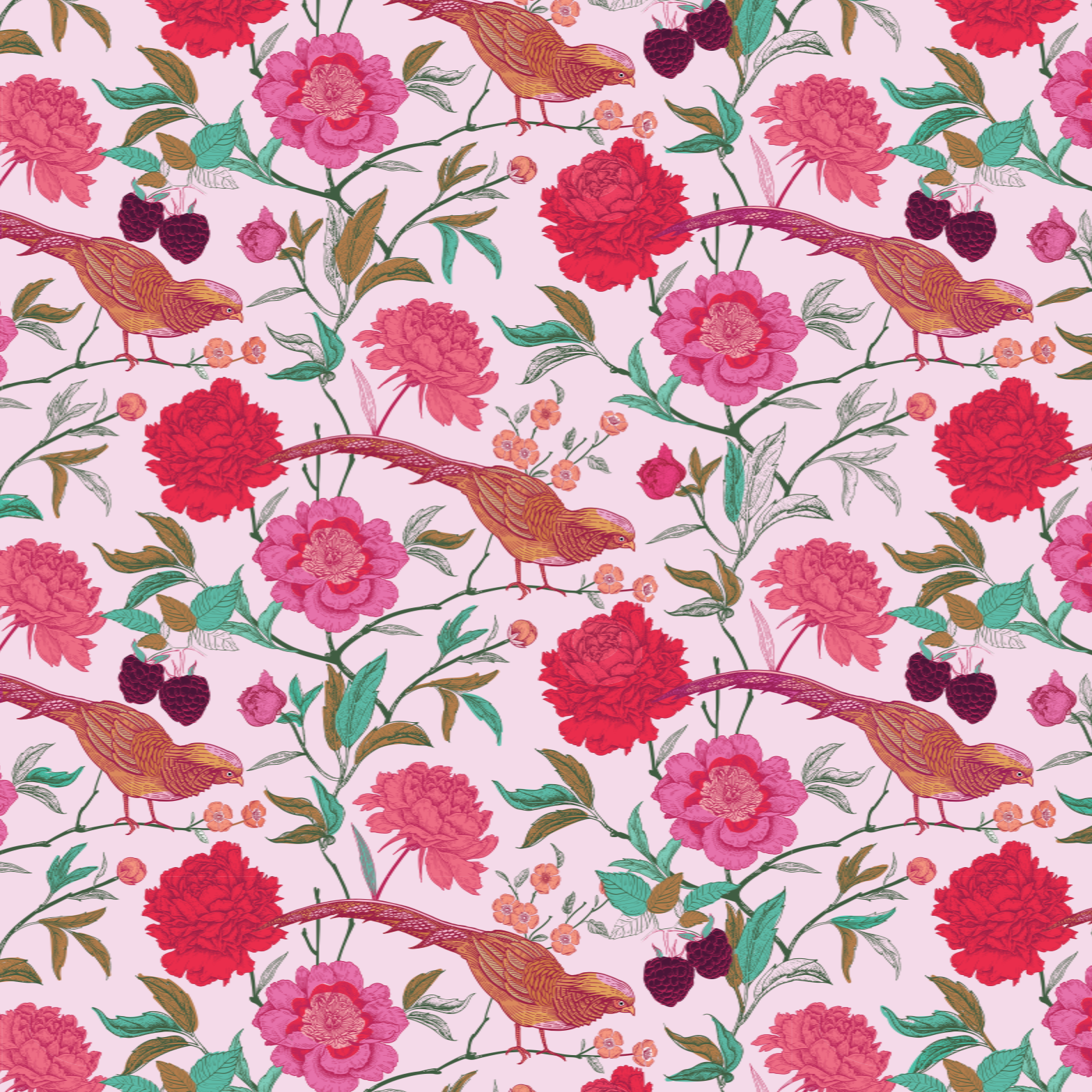 BIRD PARADISE MINI NECK TIE