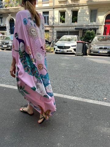 PEAFOWL EVENING DRESS - rose