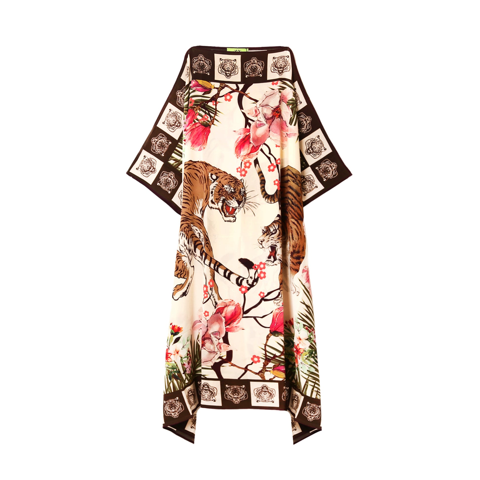 ROARING TIGER SILK TUNIC - creme