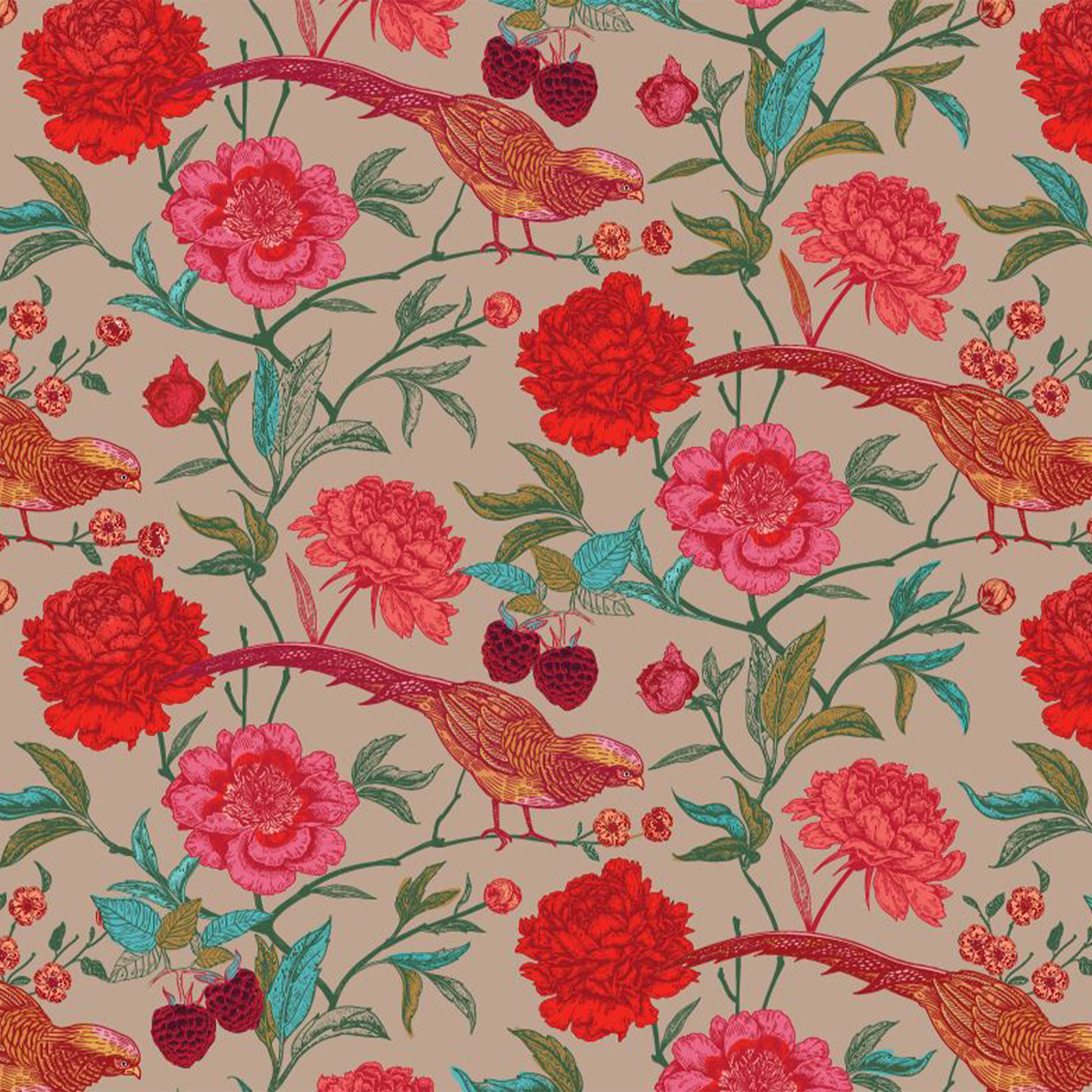BIRD PARADISE MINI NECK TIE