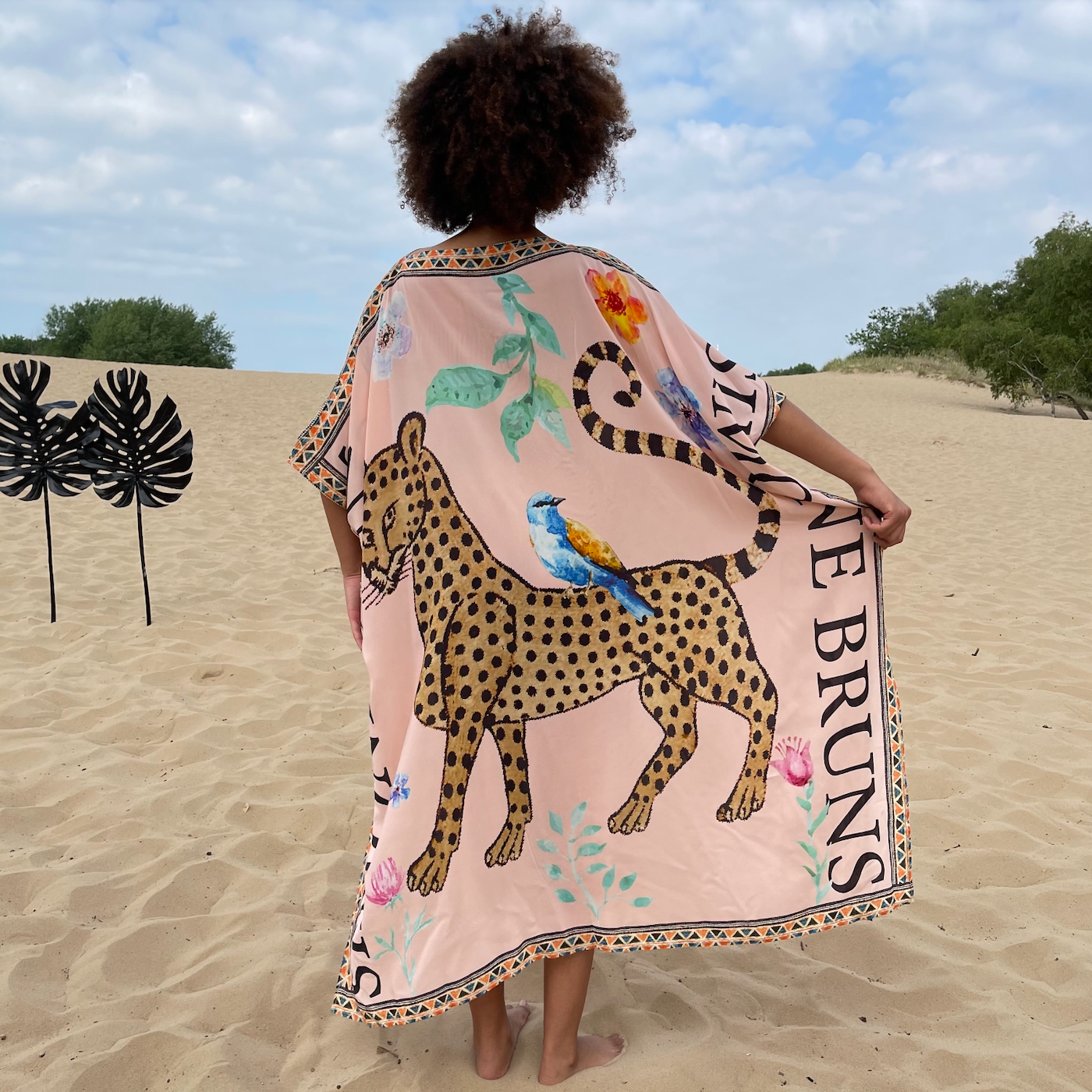 VENICE LEO SILK TUNIC - light rose
