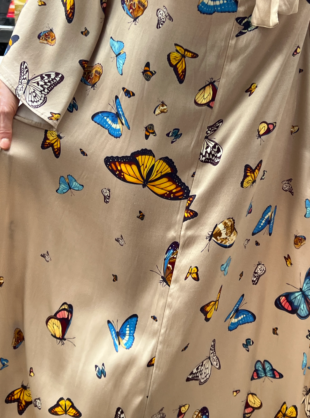 VENICE BUTTERFLY PRINCESS DRESS - taupe