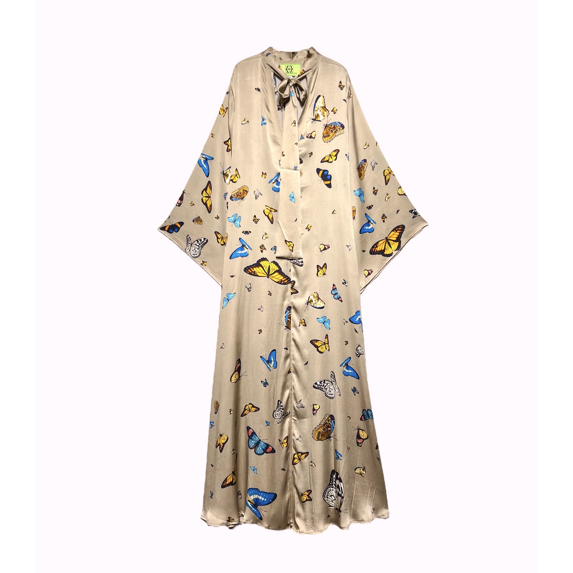 VENICE BUTTERFLY PRINCESS DRESS - taupe