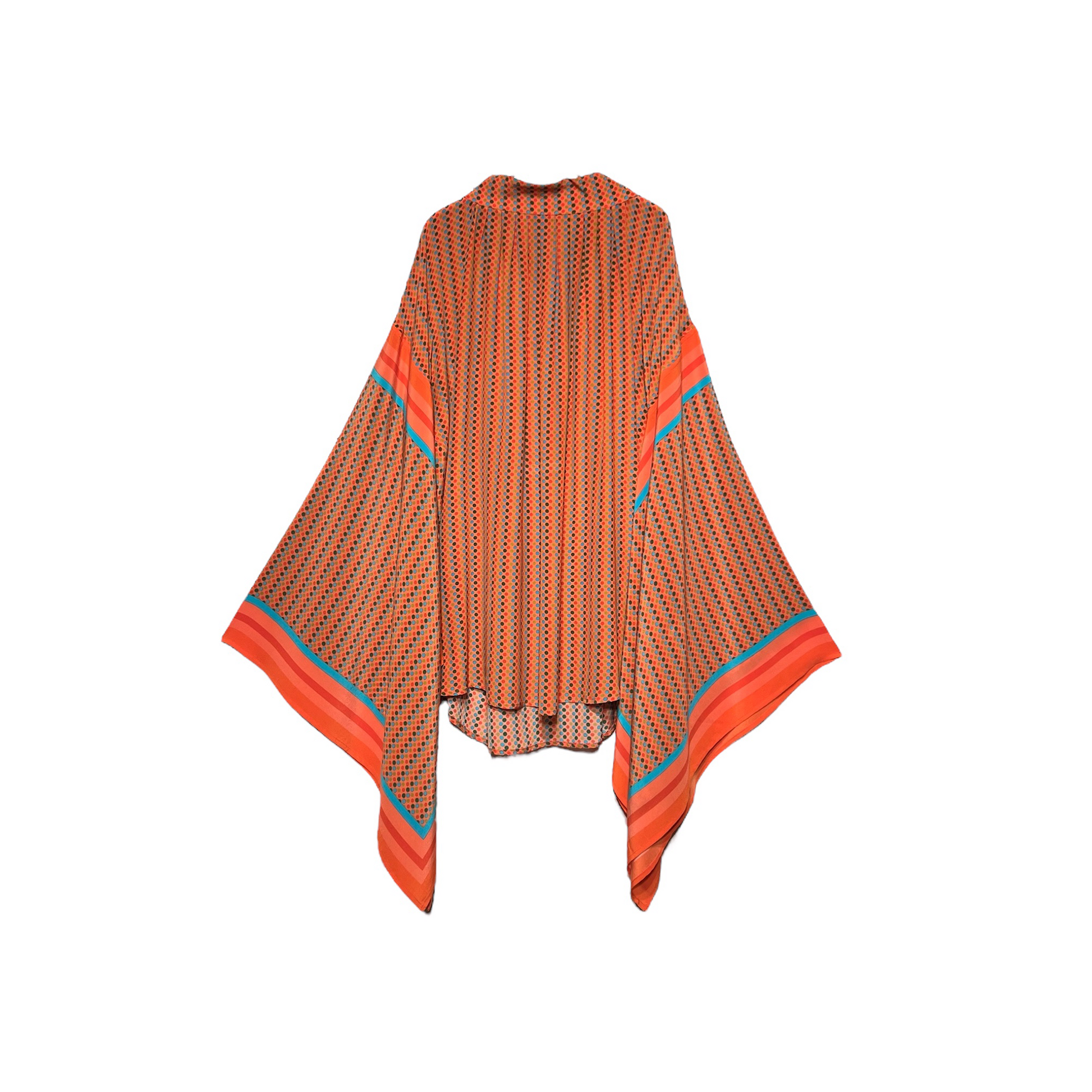 DOTS SALLY BLOUSE - coral