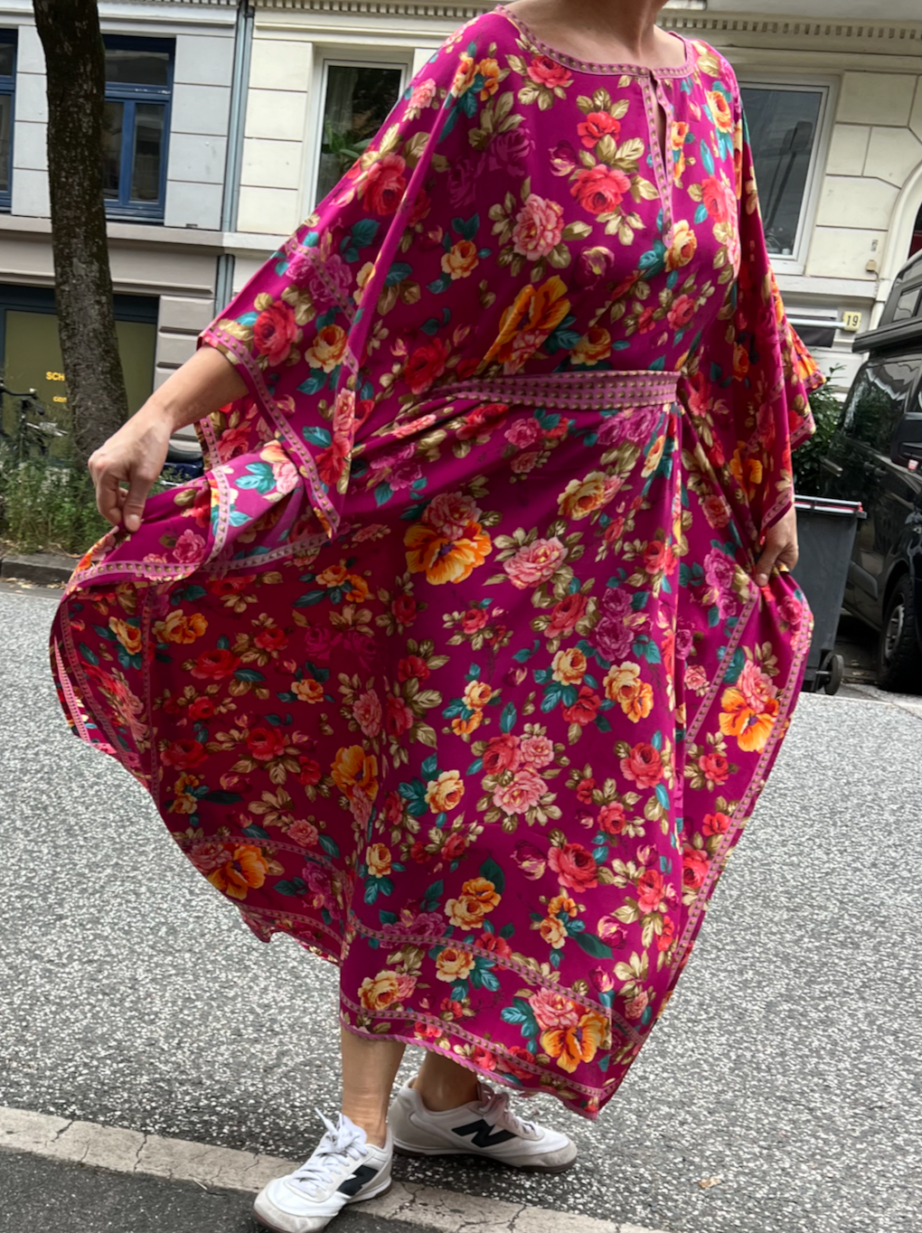 FLORIA CABA SILK TUNIC - pink