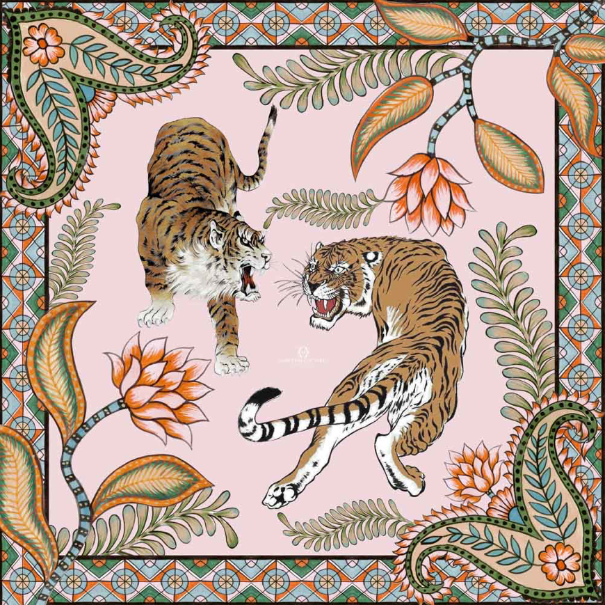 TIGER & JUNGLE MINI NECK TIE