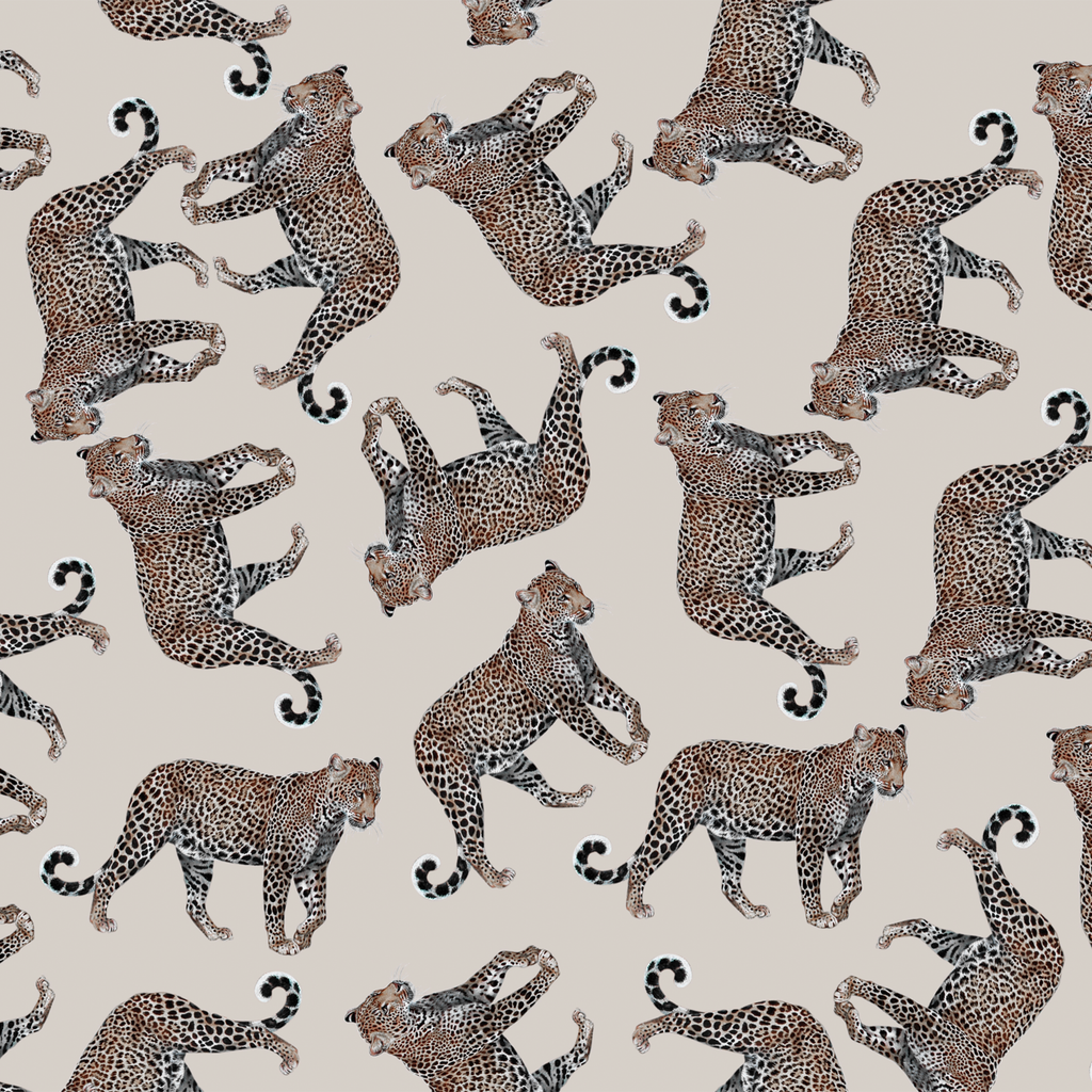 LEOPARD NATURAL MINI NECK TIE