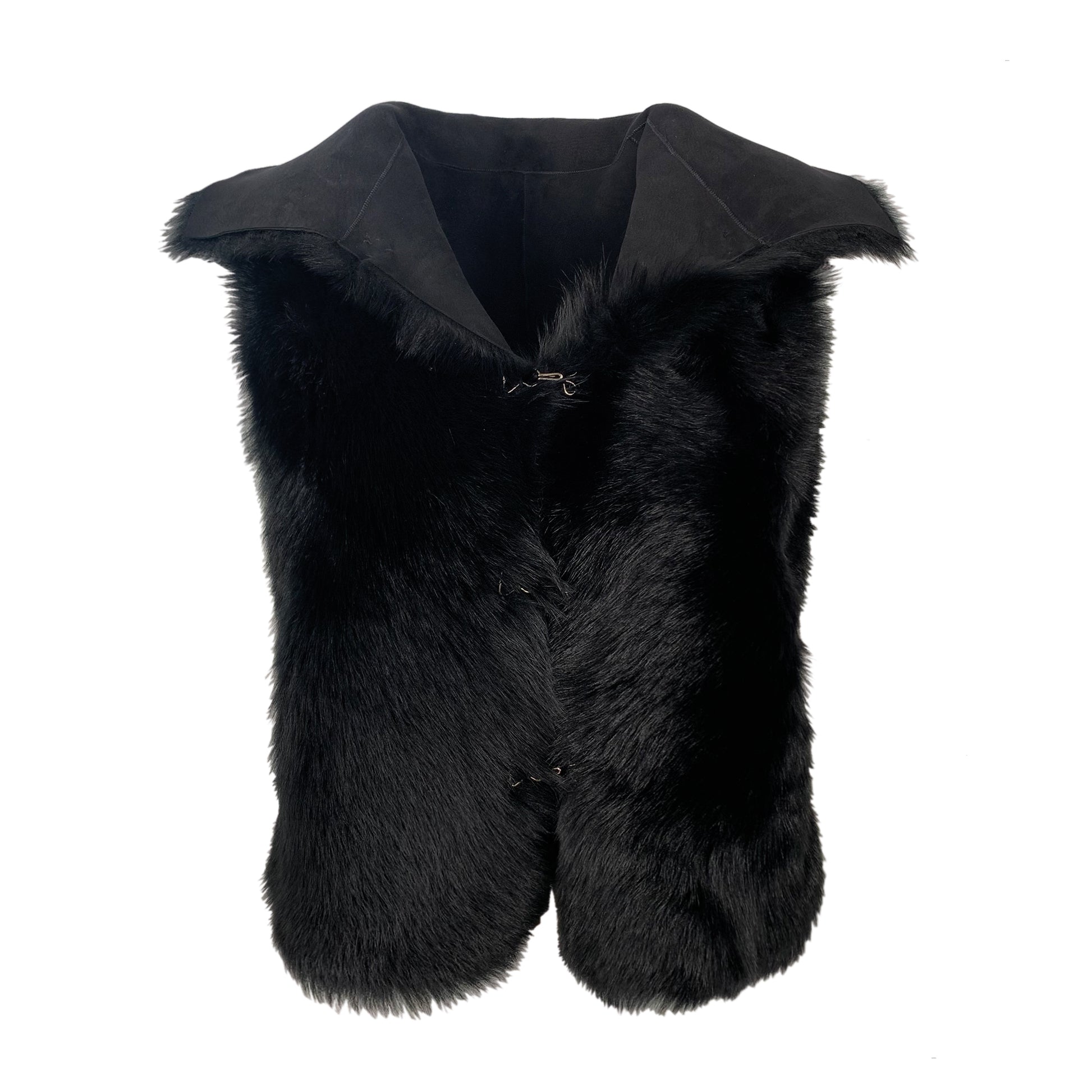 TOSCANA LAMBSKIN VEST - black