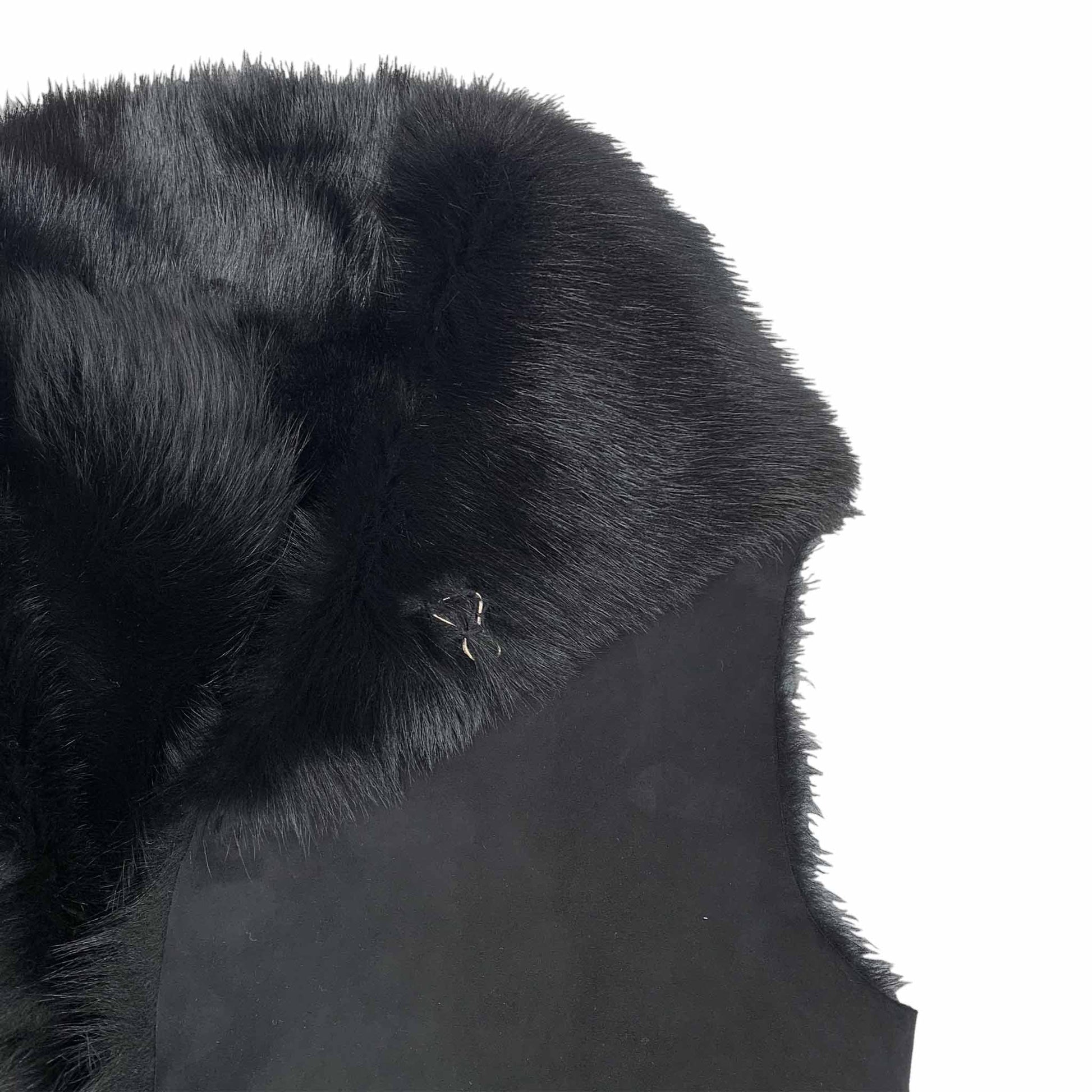 TOSCANA LAMBSKIN VEST - black