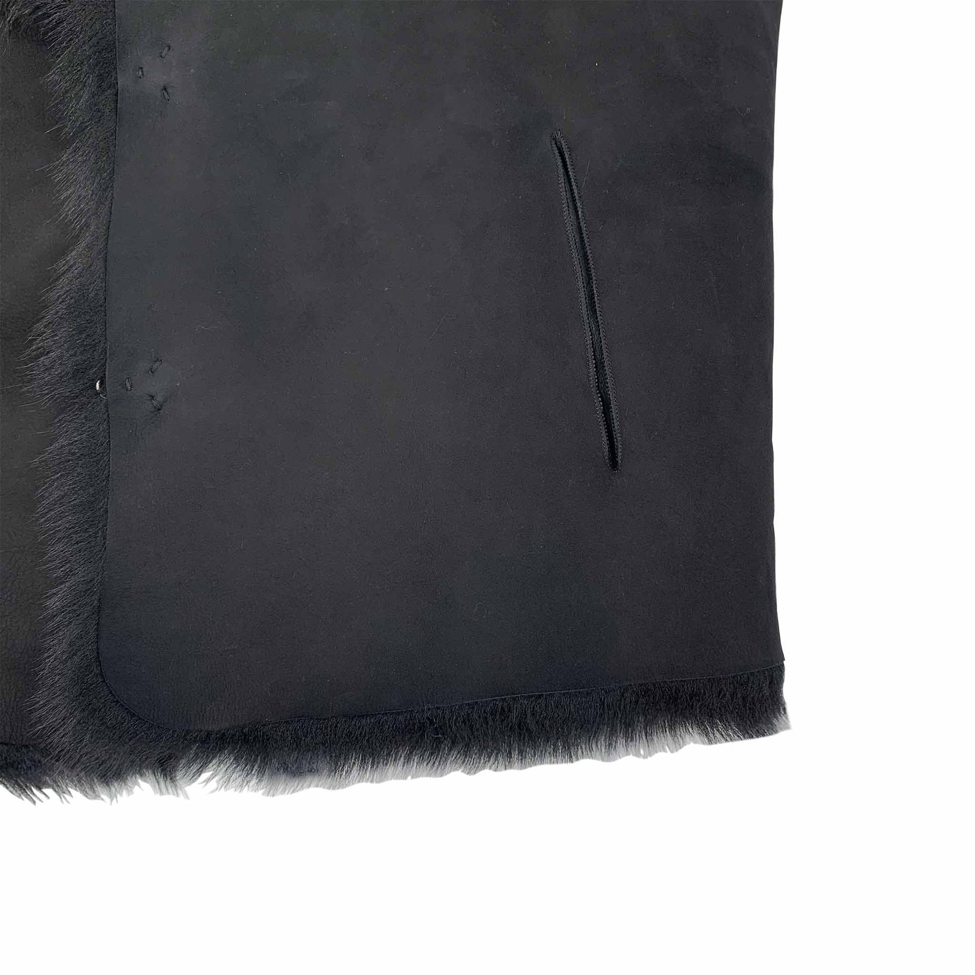 TOSCANA LAMBSKIN VEST - black