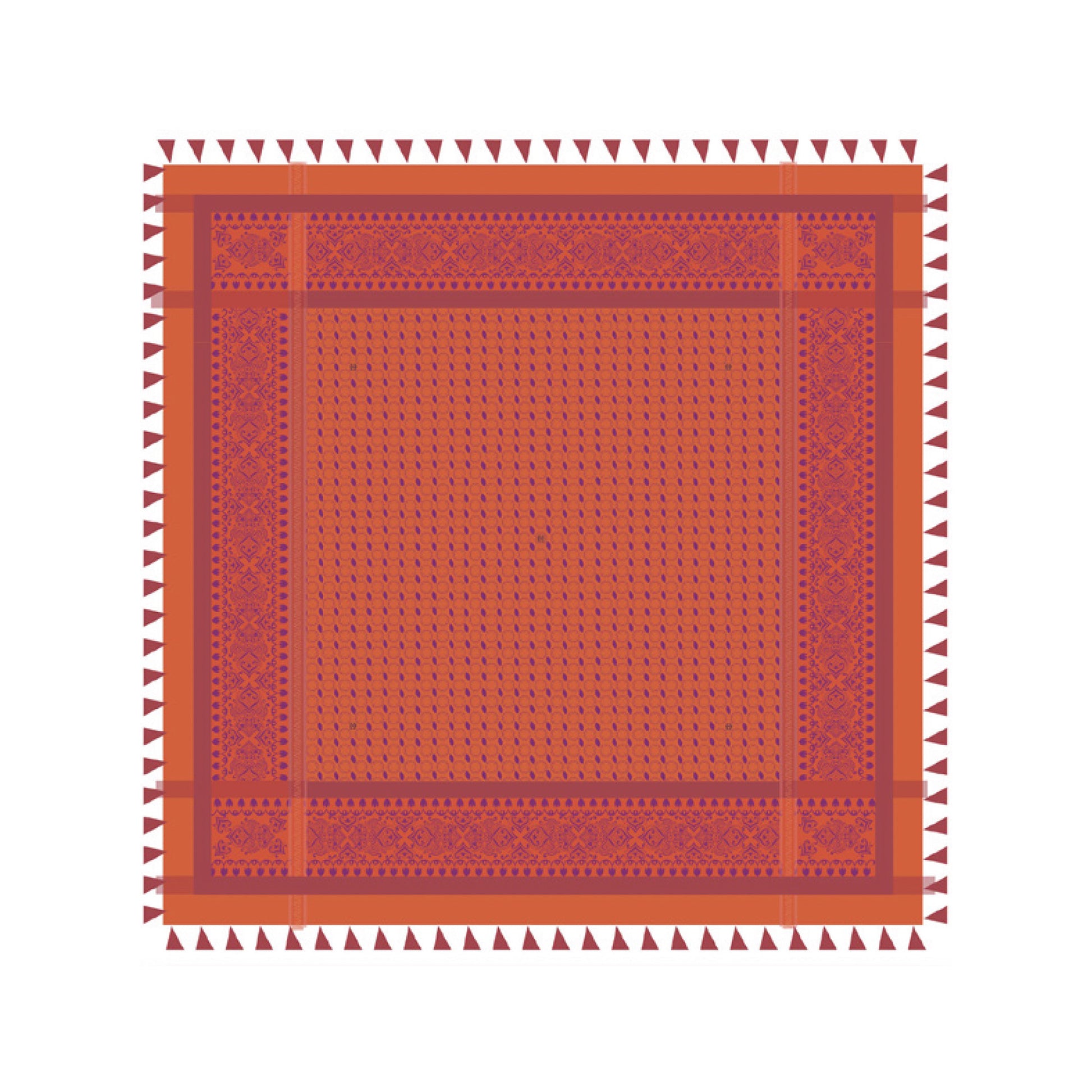 DESERT SCARF - orange/purple