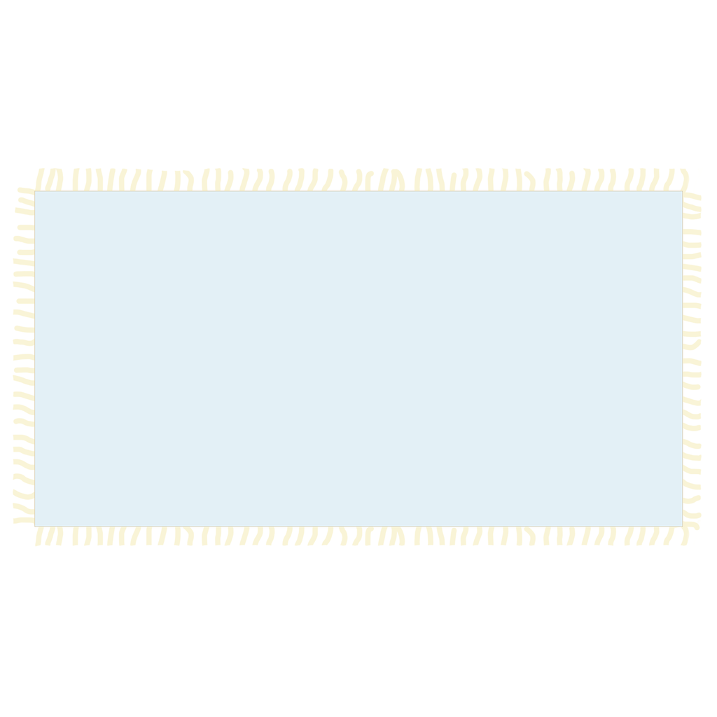 FELTED SCARF WITH FRINGES - light blue
