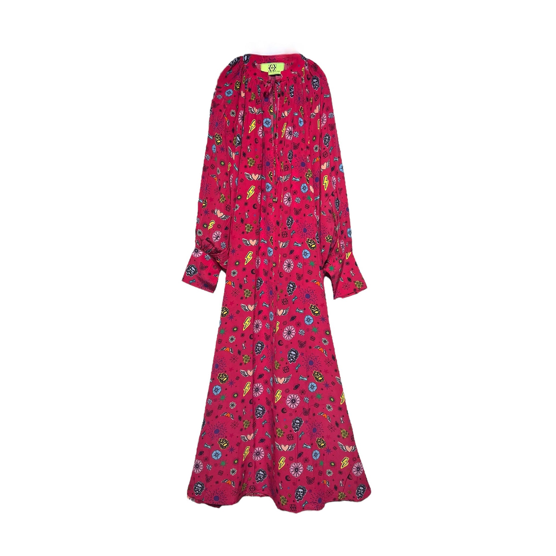 SKYFI SARA DRESS - dayglow