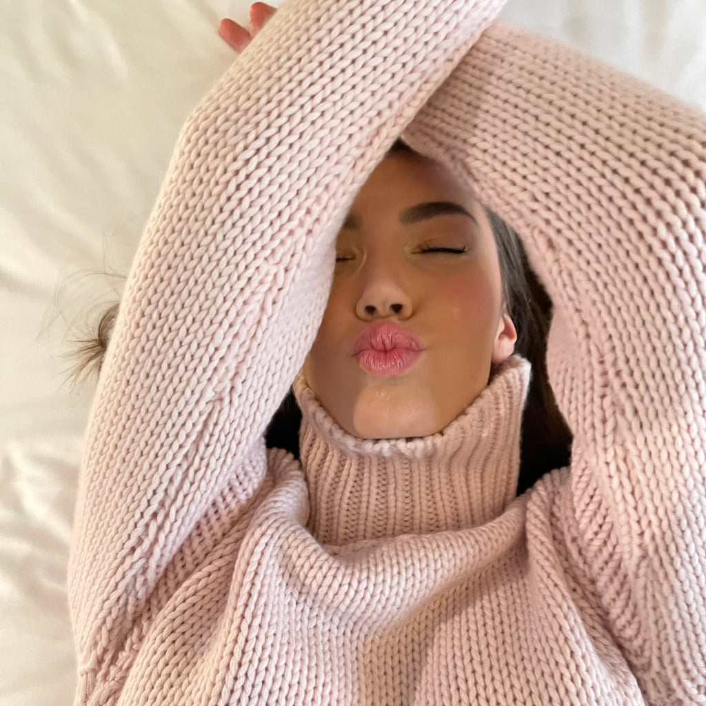 GABRIELLE SWEATER - POWDER